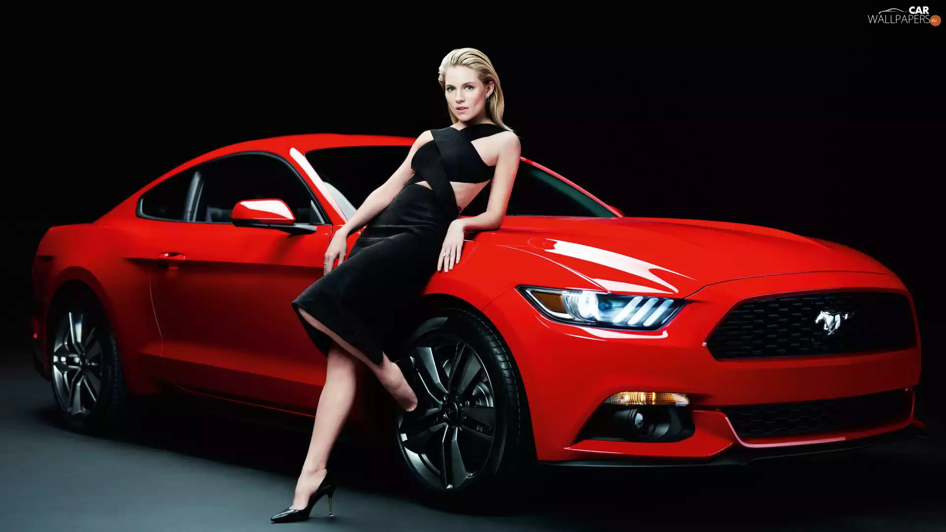 Red, actress, Ford Mustang, 2015, Automobile, Sienna Miller