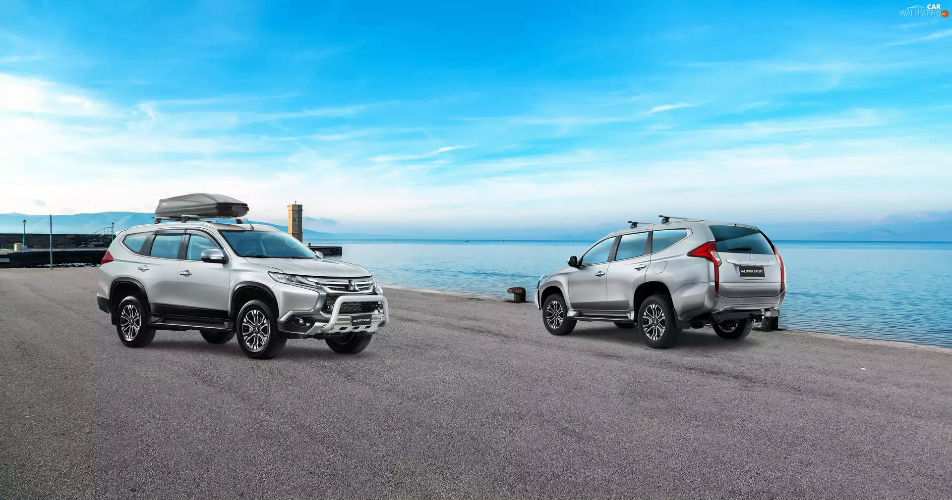 2016, Two cars, Mitsubishi Pajero Sport