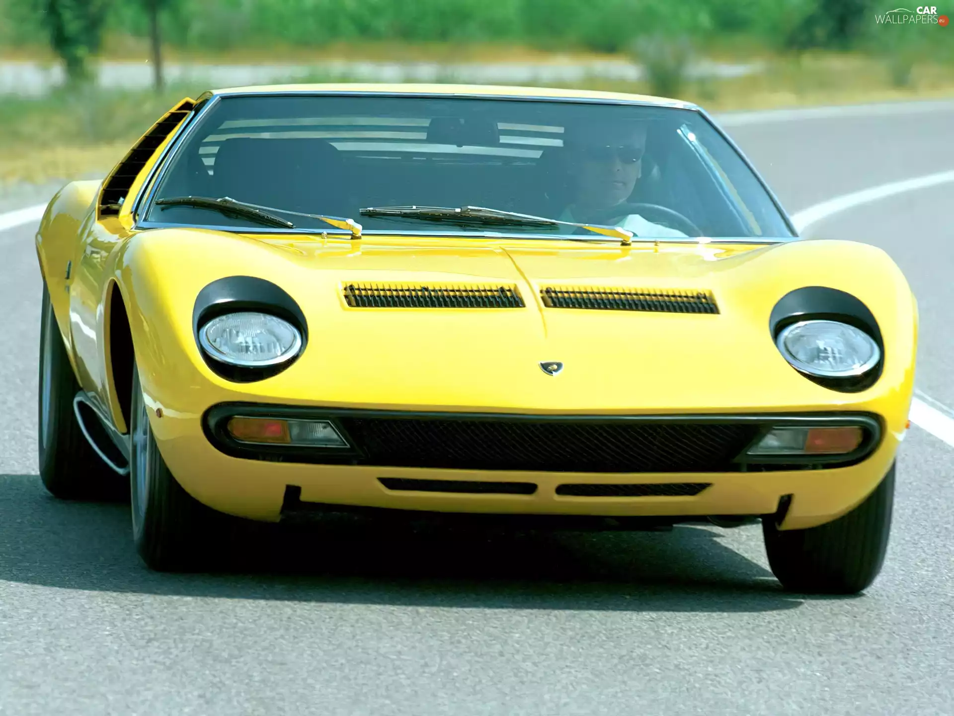 headlights, Front, Lamborghini Miura