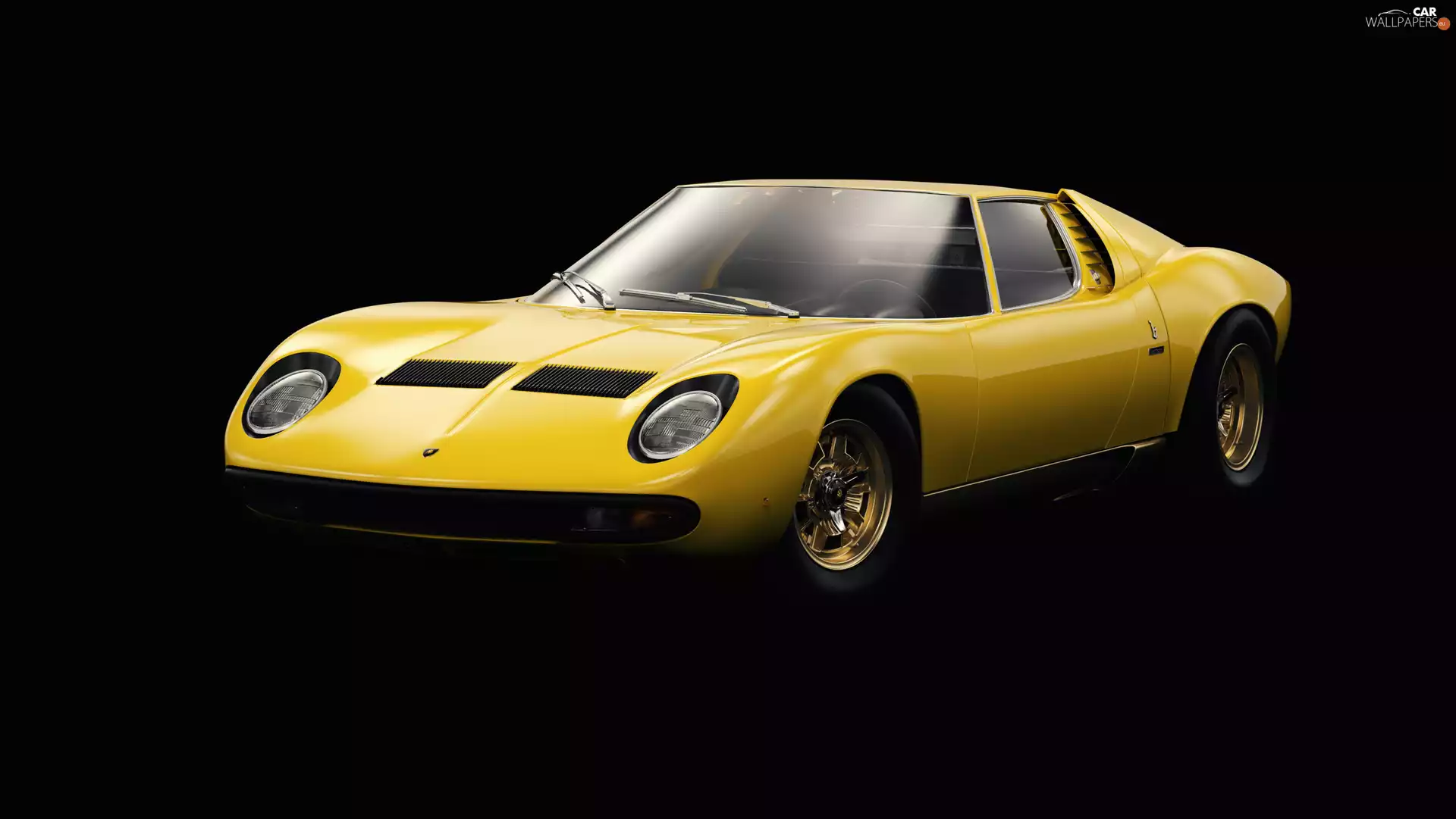 1971, Yellow, Lamborghini Miura P400 SV