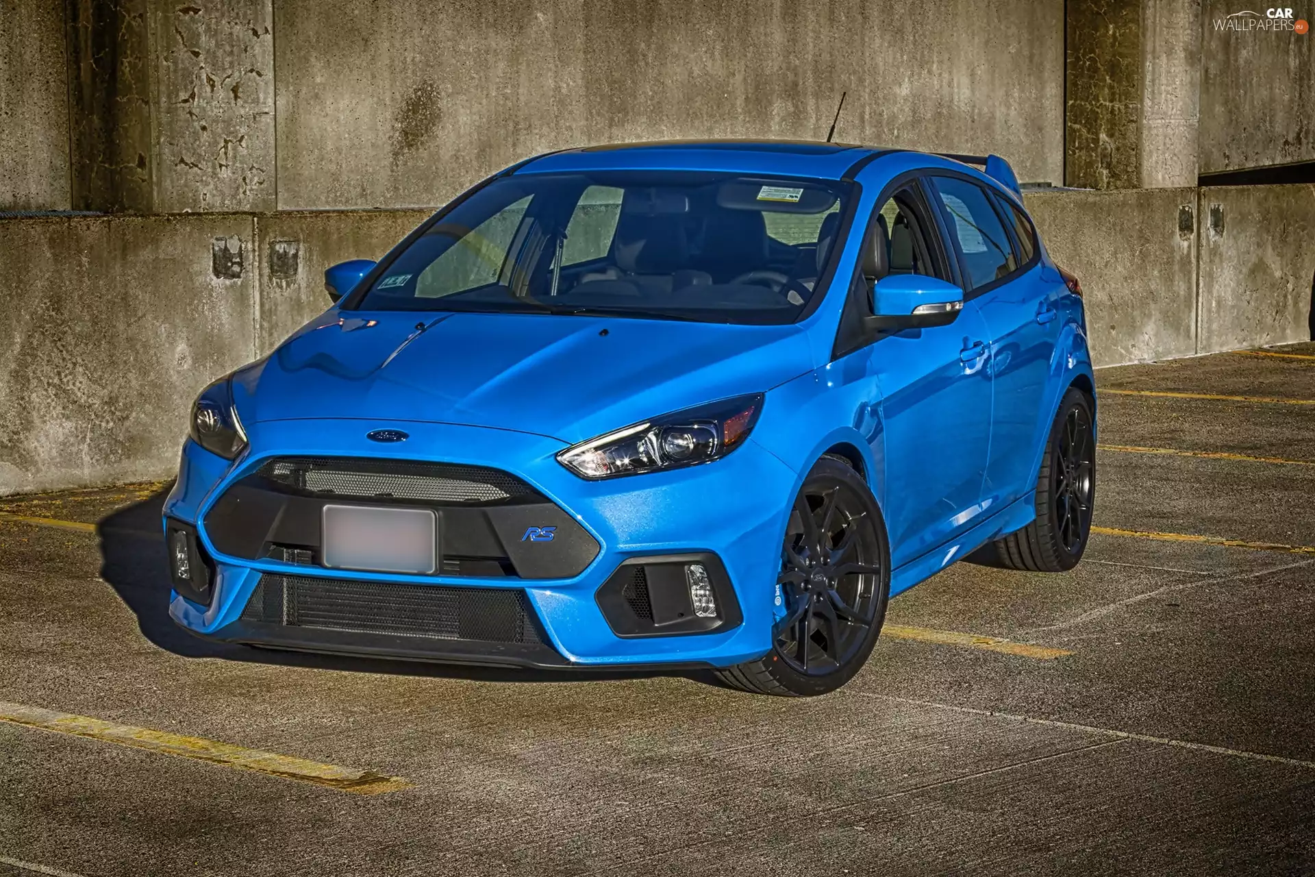 blue, Ford Focus Mk III RS