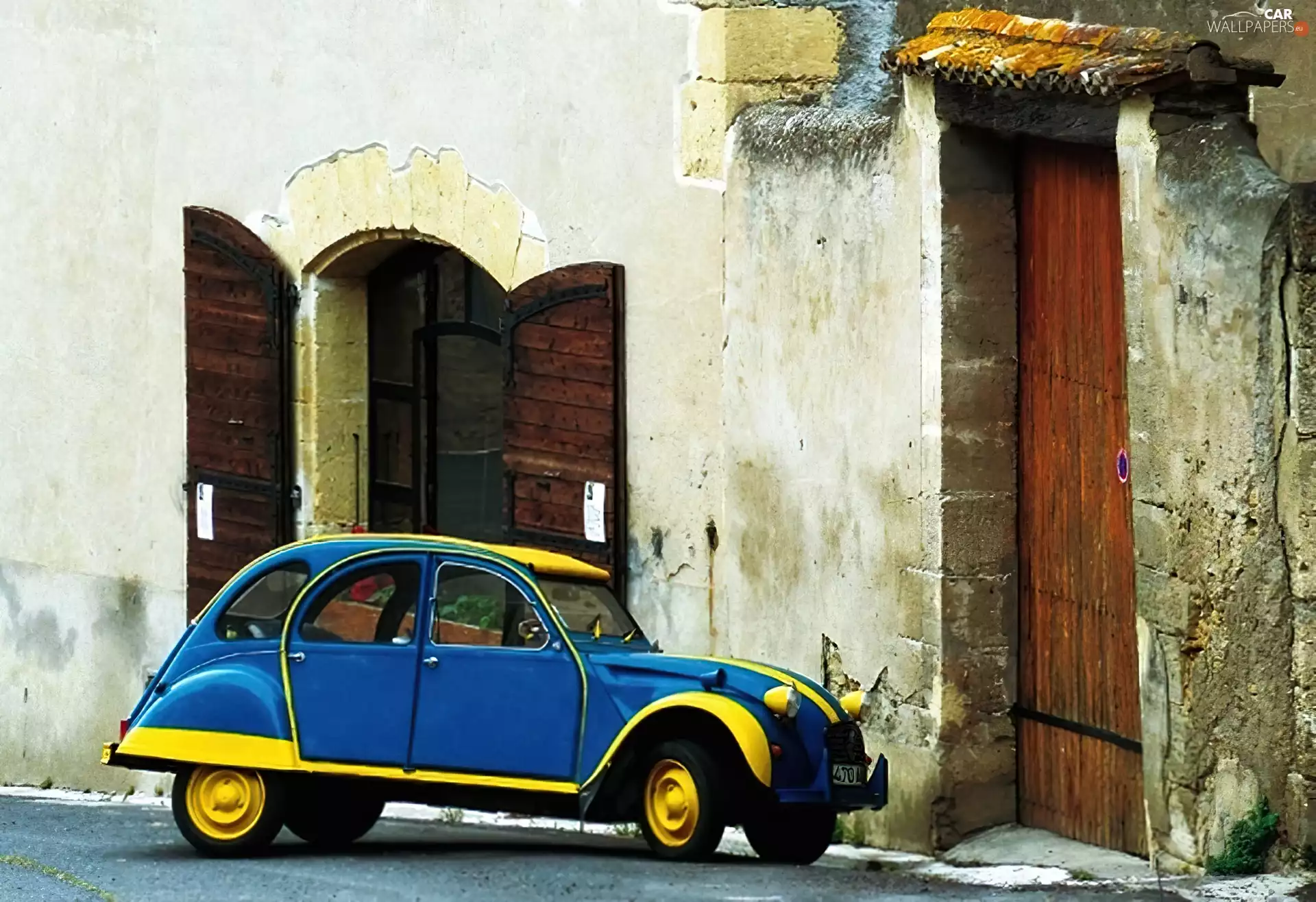 Automobile, antique, house, Monument