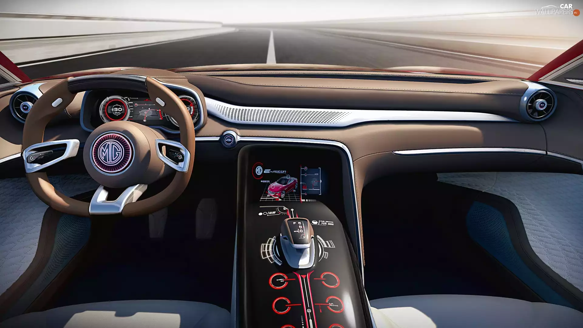 interior, MG E-Motion Concept, 2017