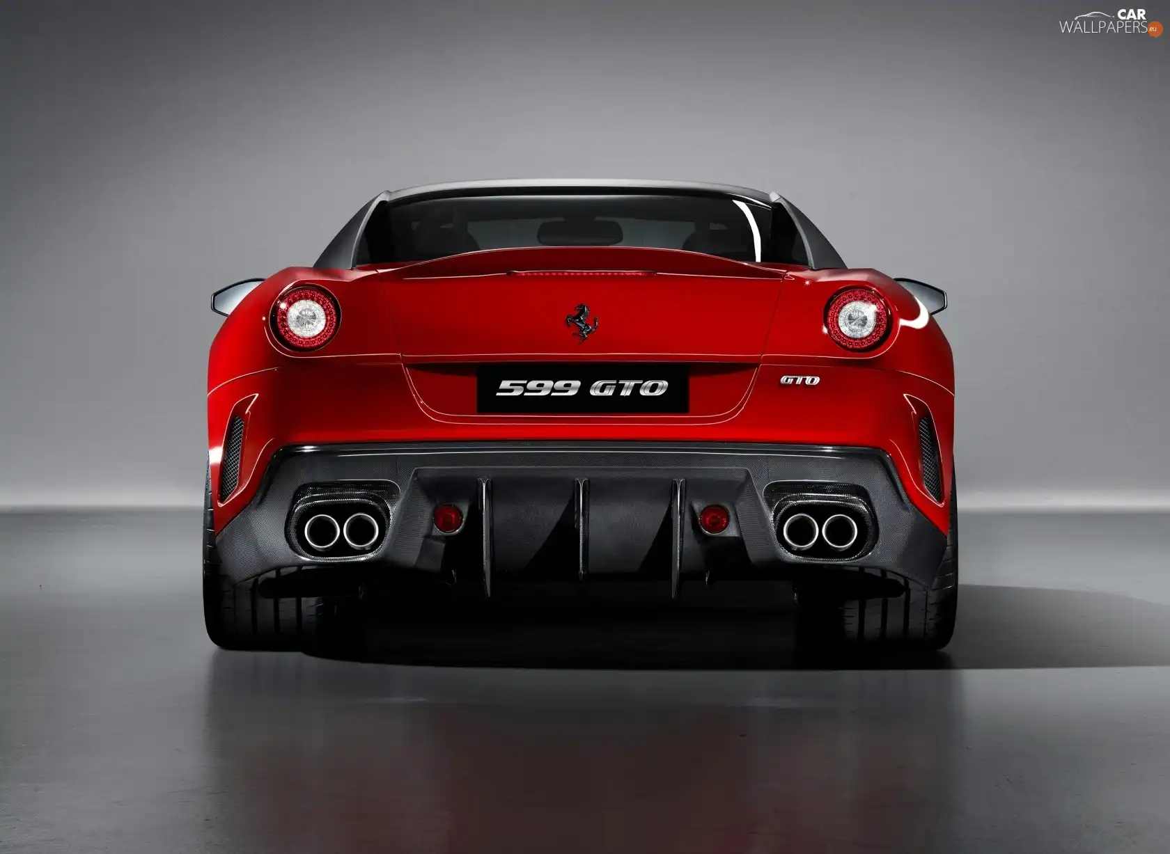 Ferrari 599 GTO, Red, motor car