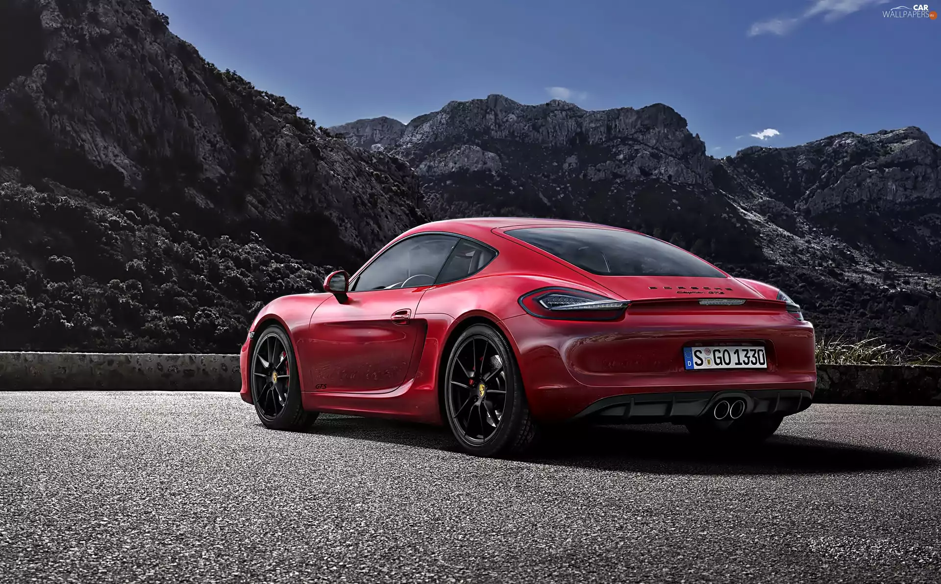 Mountains, Porsche, Cayman