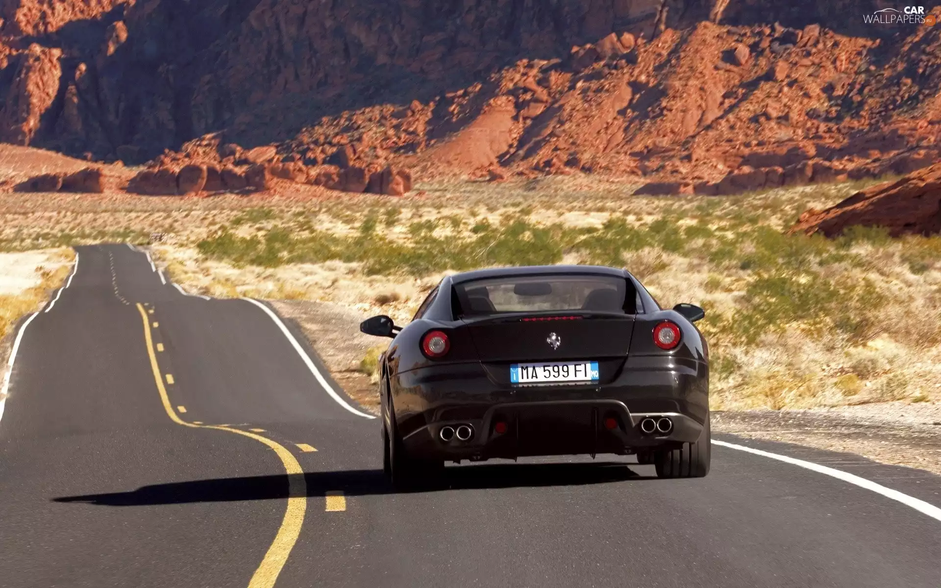 Italy, Ferrari 599, Mountains