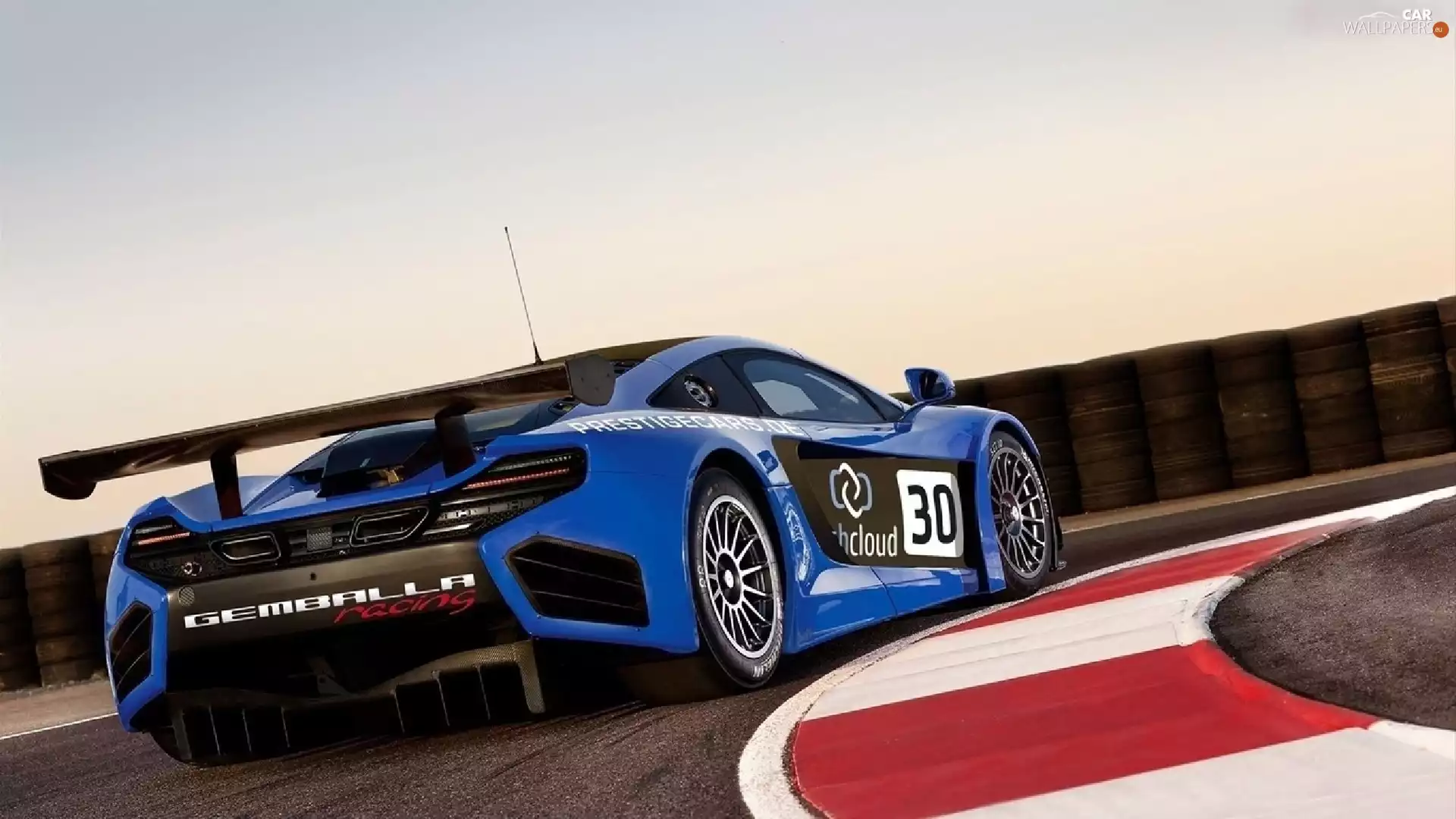 blue, track, McLaren MP4-12C GT3, Automobile
