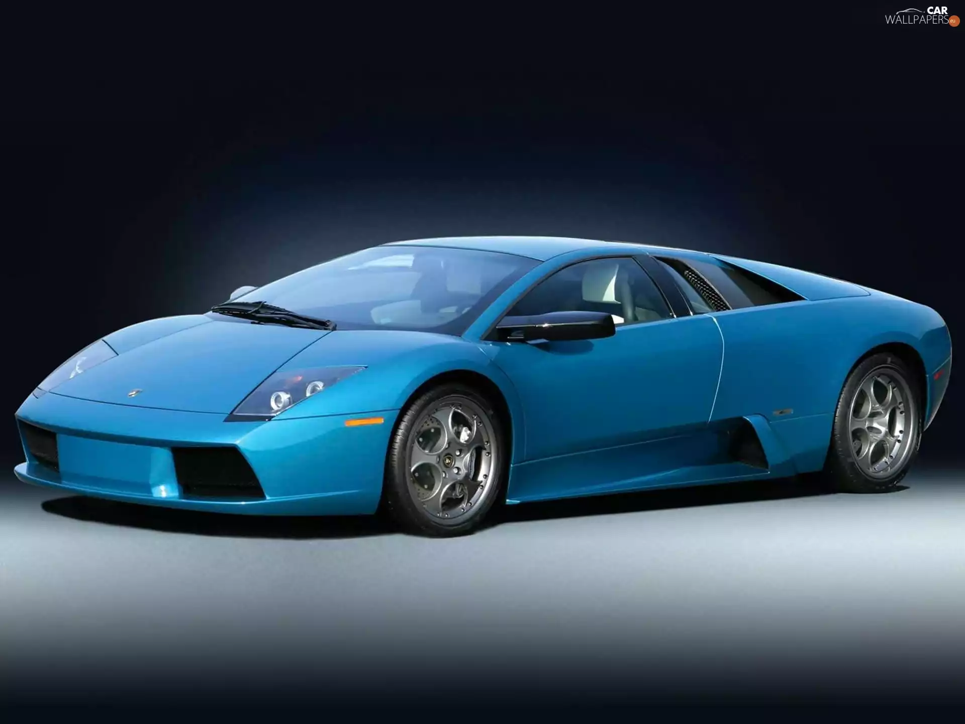 Blue, Chrome, @, Lamborghini Murcielago