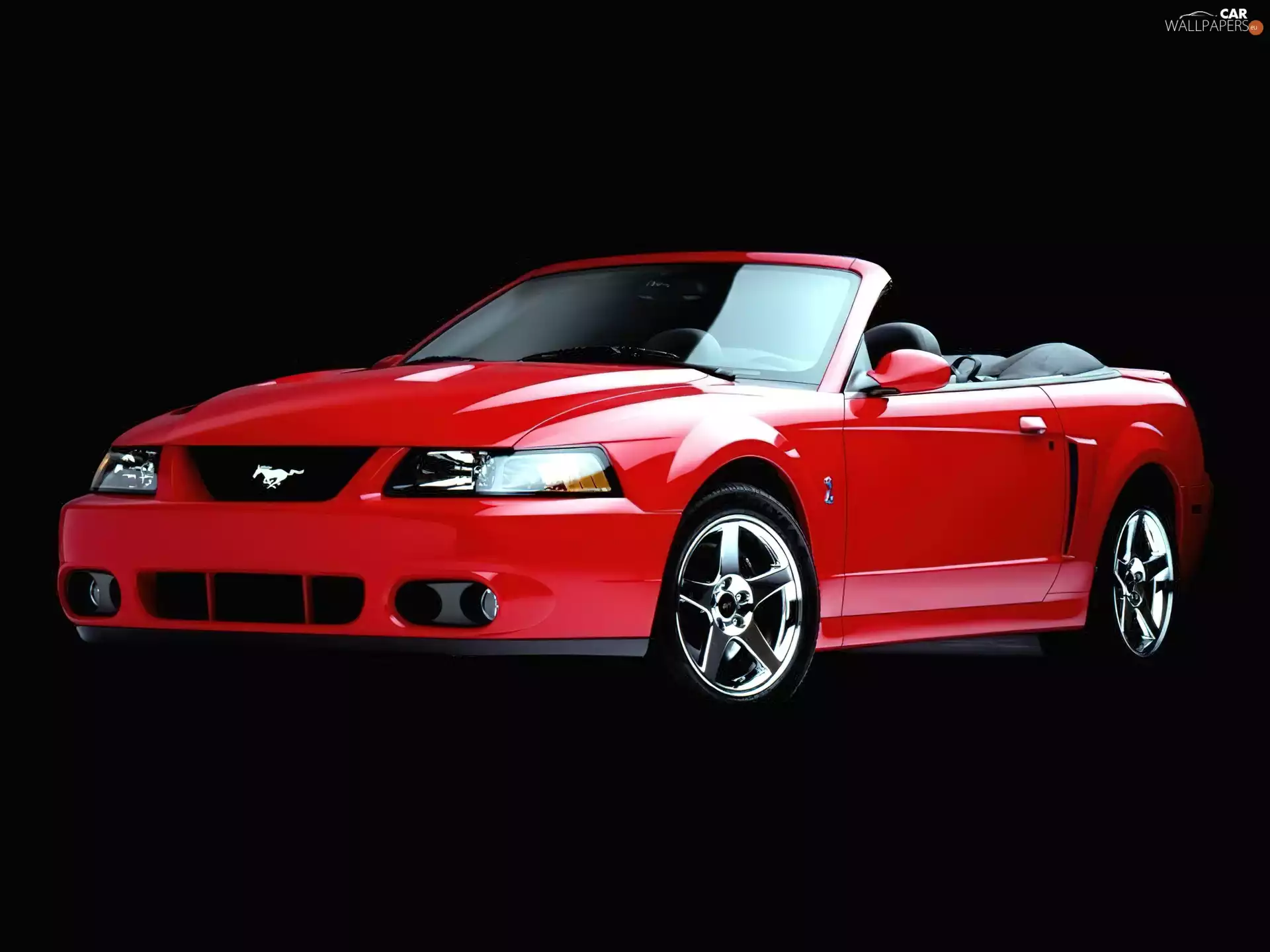 Cabrio, Red, Ford Mustang