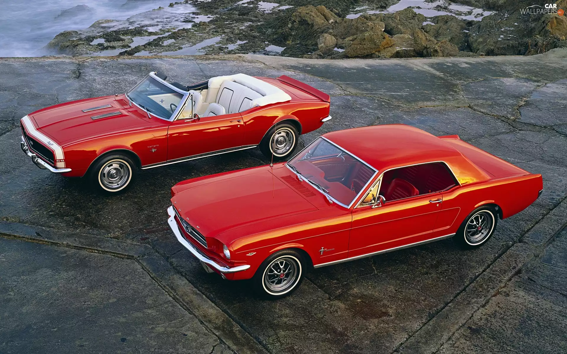 Ford, Mustang, Chevrolet, Camaro, vintage