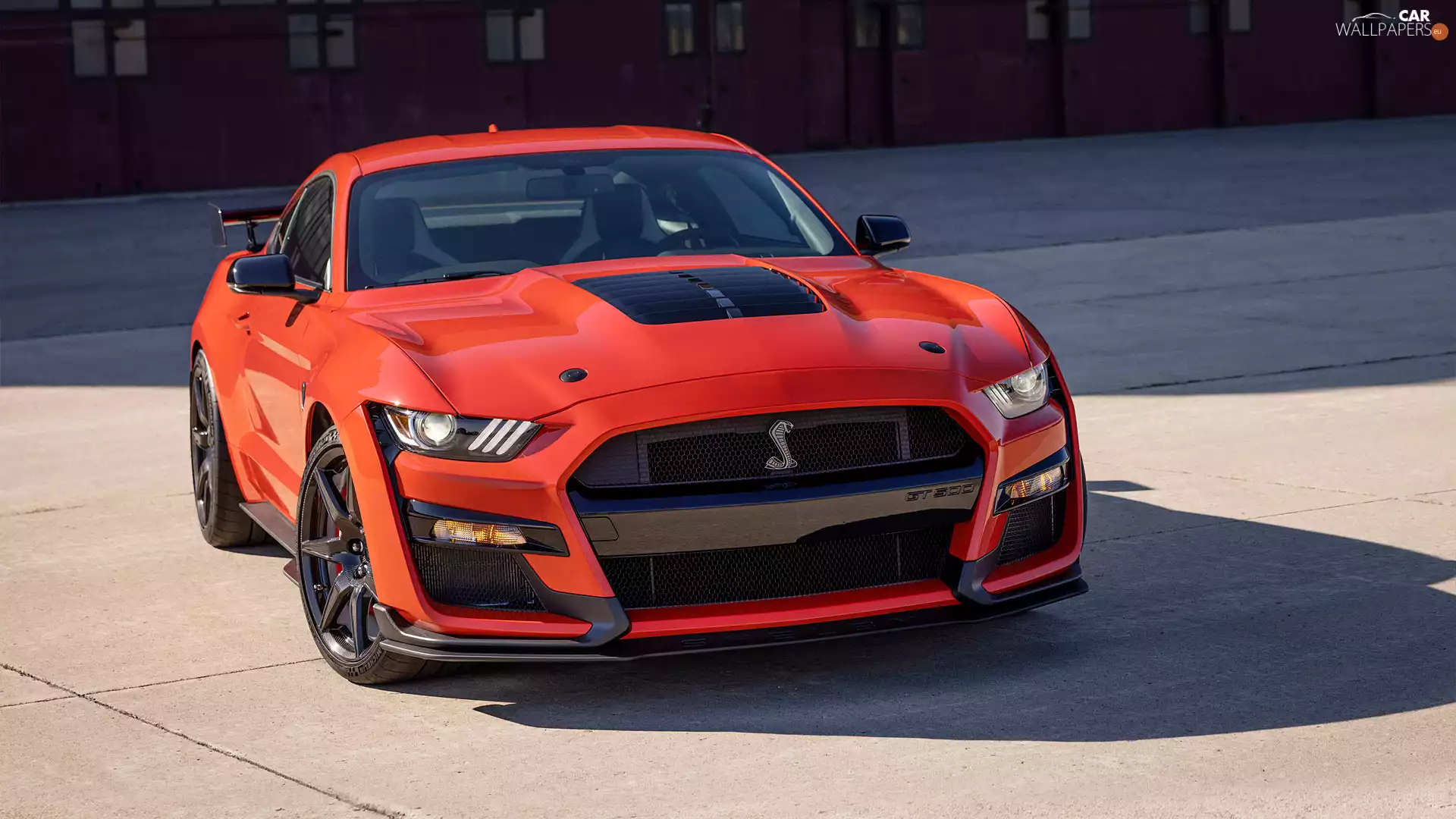 Front, Red, Ford Mustang Shelby GT500