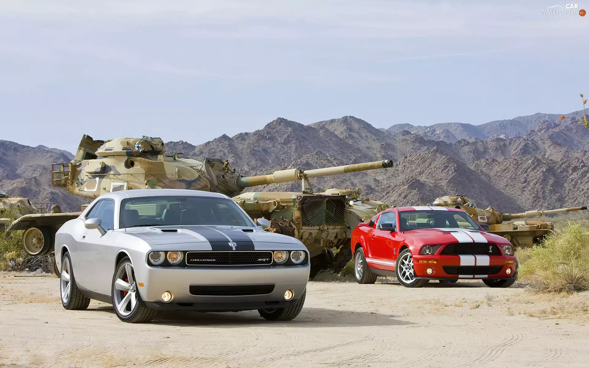 tank, Dodge Challenger, Mustang