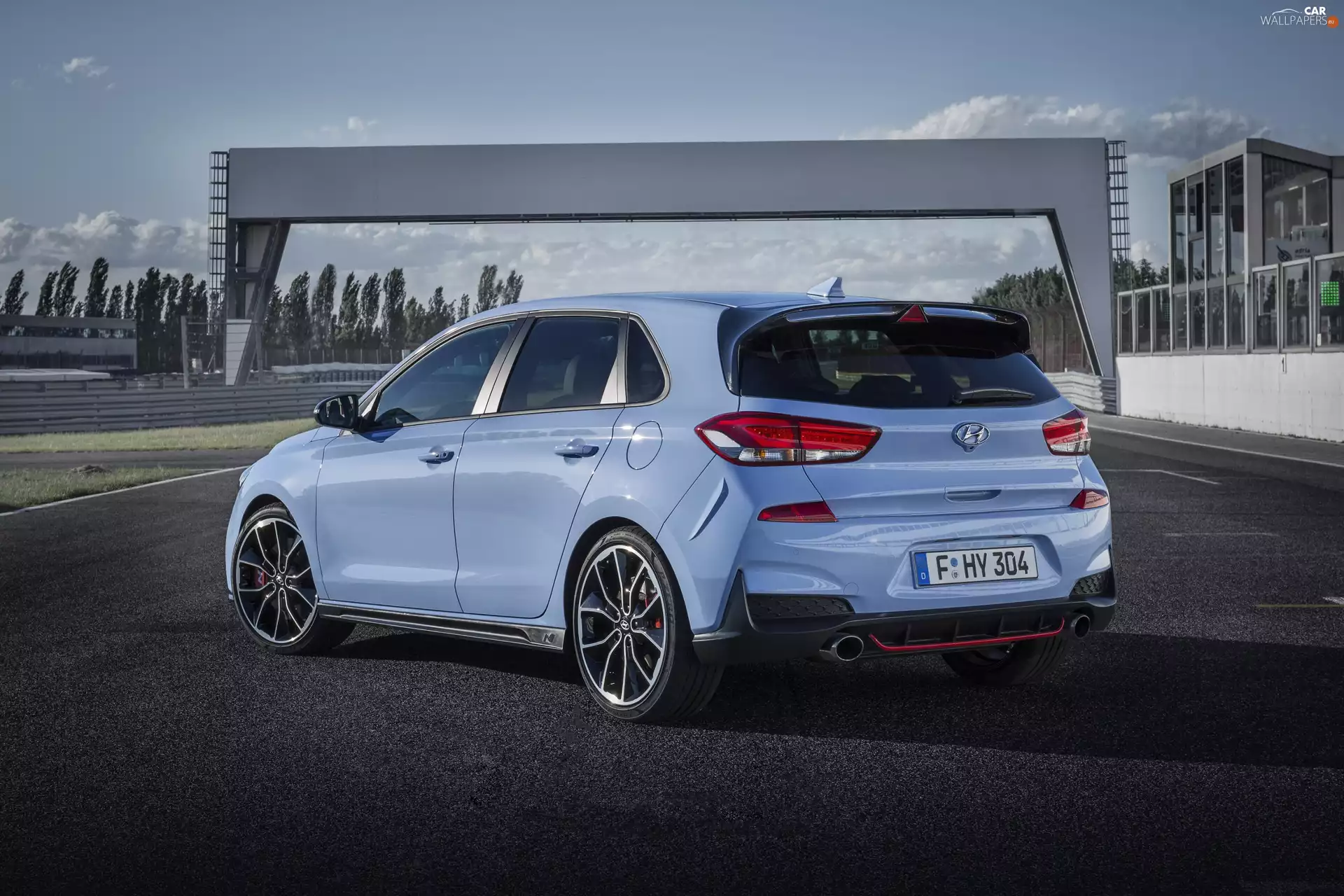 blue, Hyundai i30 N