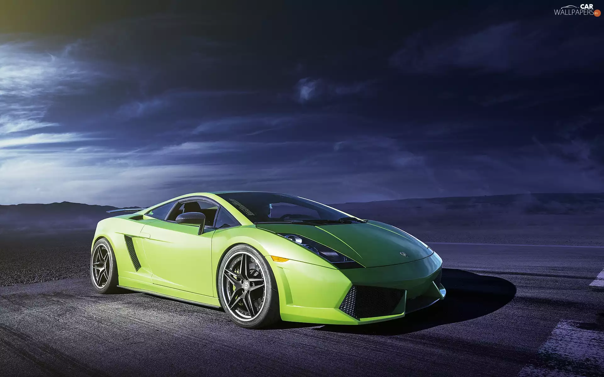 Mountains, Night, Gallardo, Way, Lamborghini