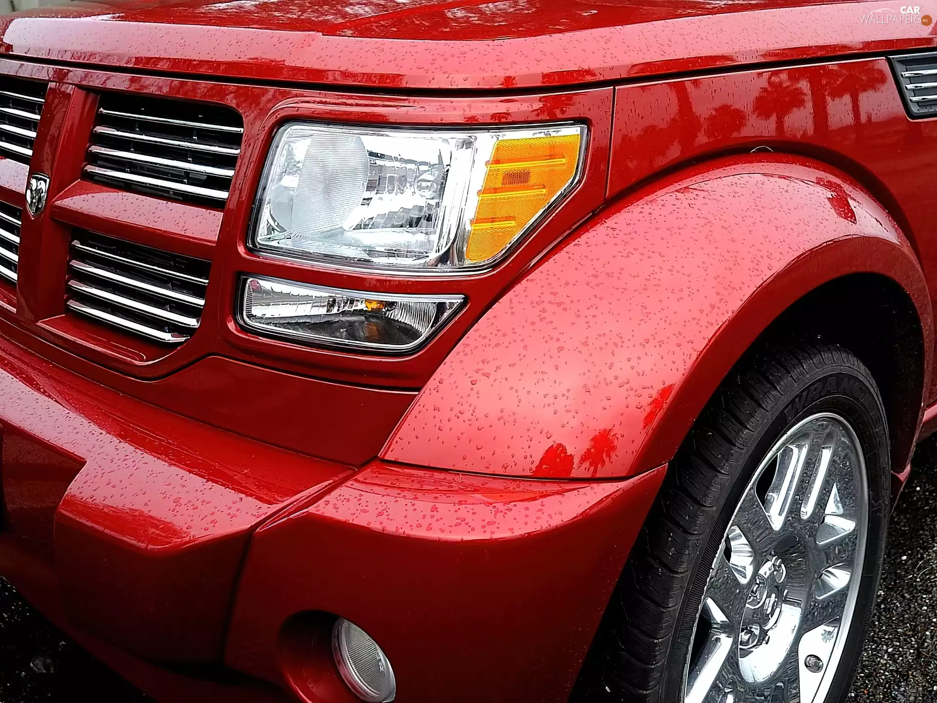 Dodge Nitro, drops, rain, opening