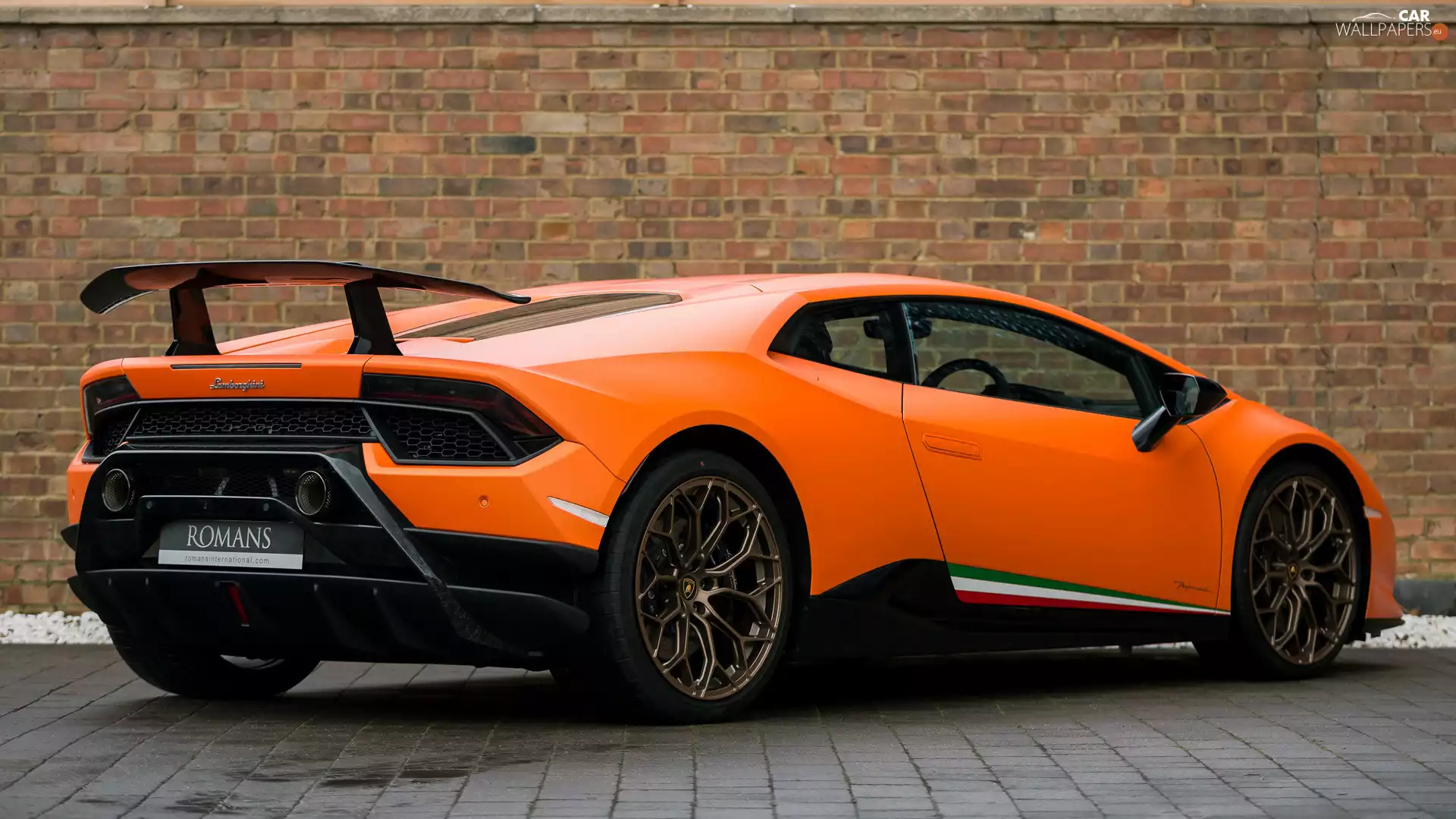 Orange, Lamborghini Huracan