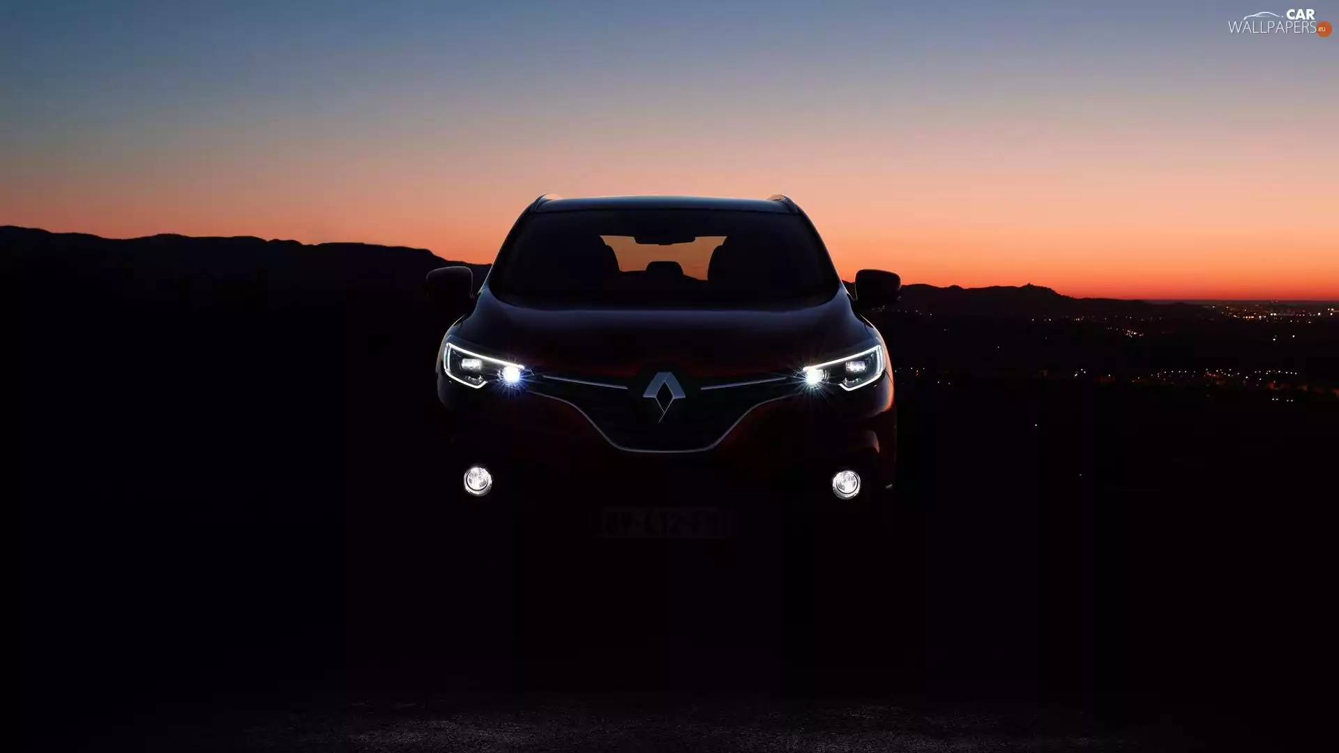 Automobile, light, Night, outline