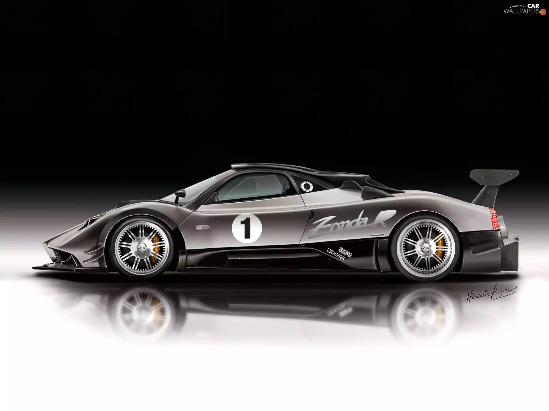 starting, Pagani Zonda R, number