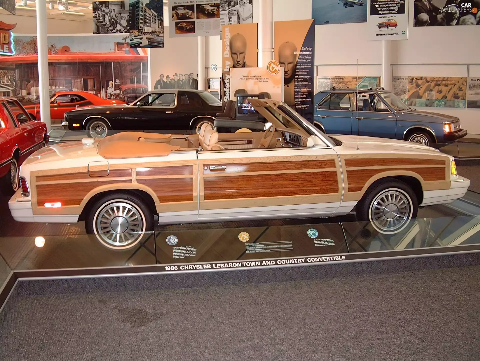 Chrysler Le Baron, panels, Side, wood