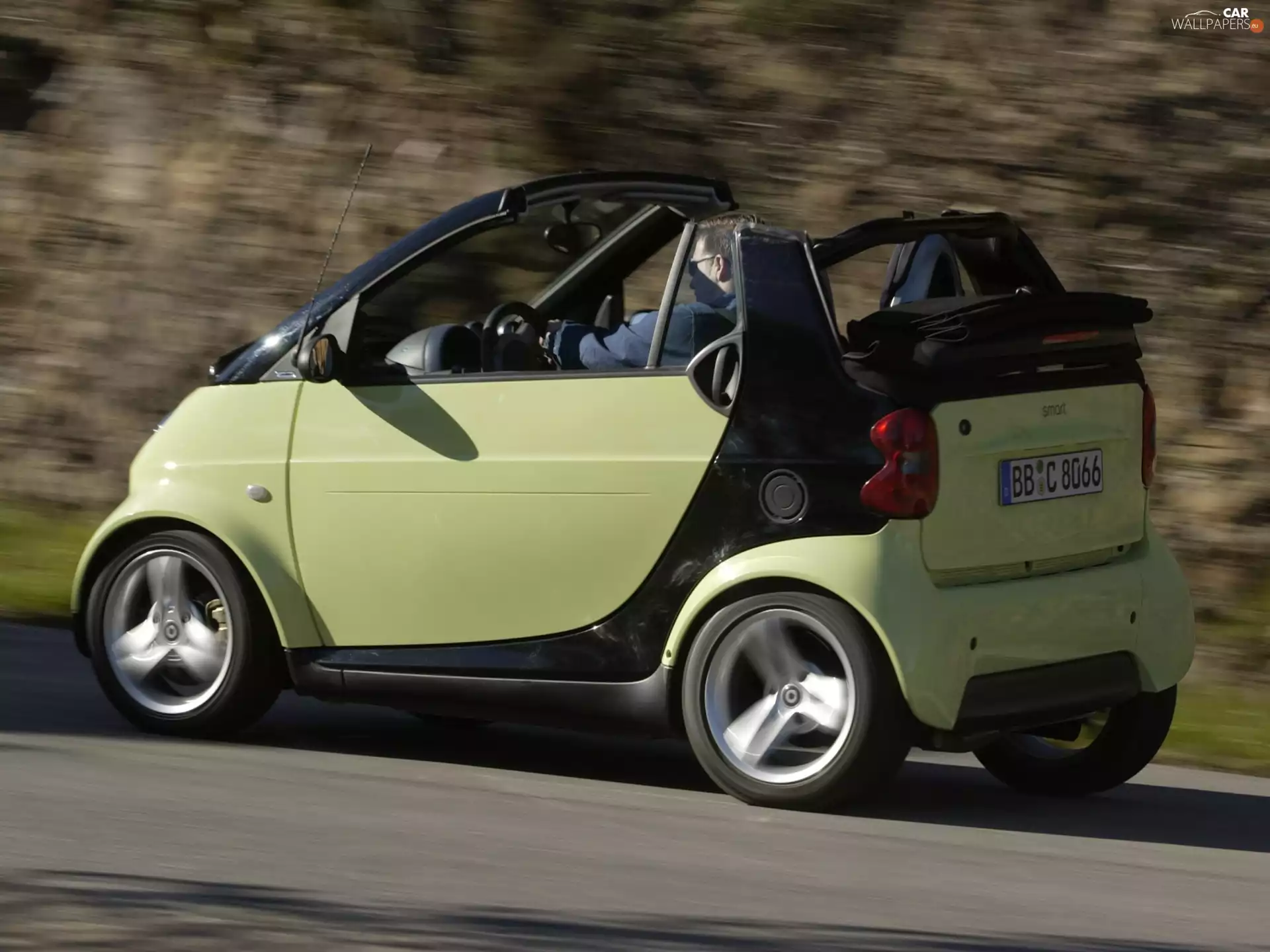 Cabrio, Pastel car, Smart Fortwo