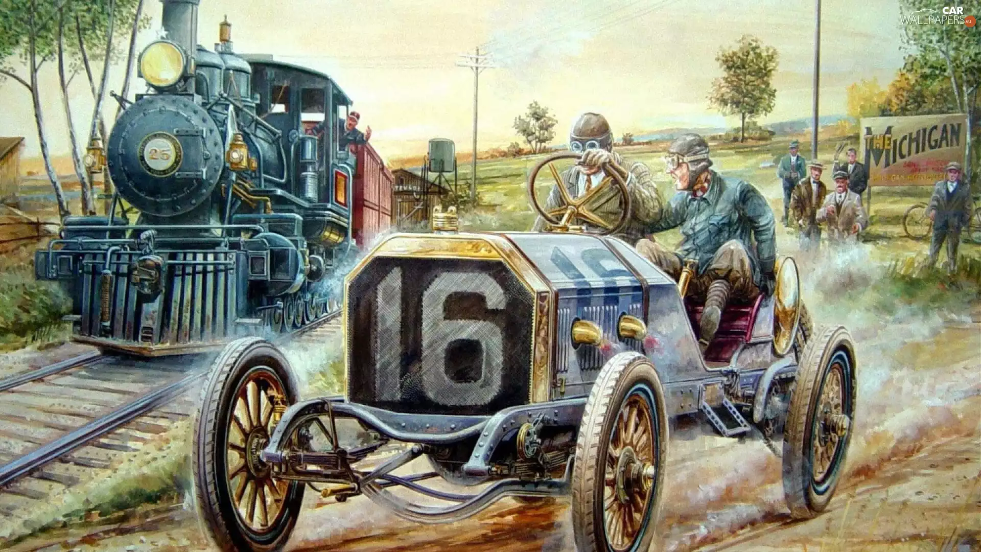 People, Train, Automobile