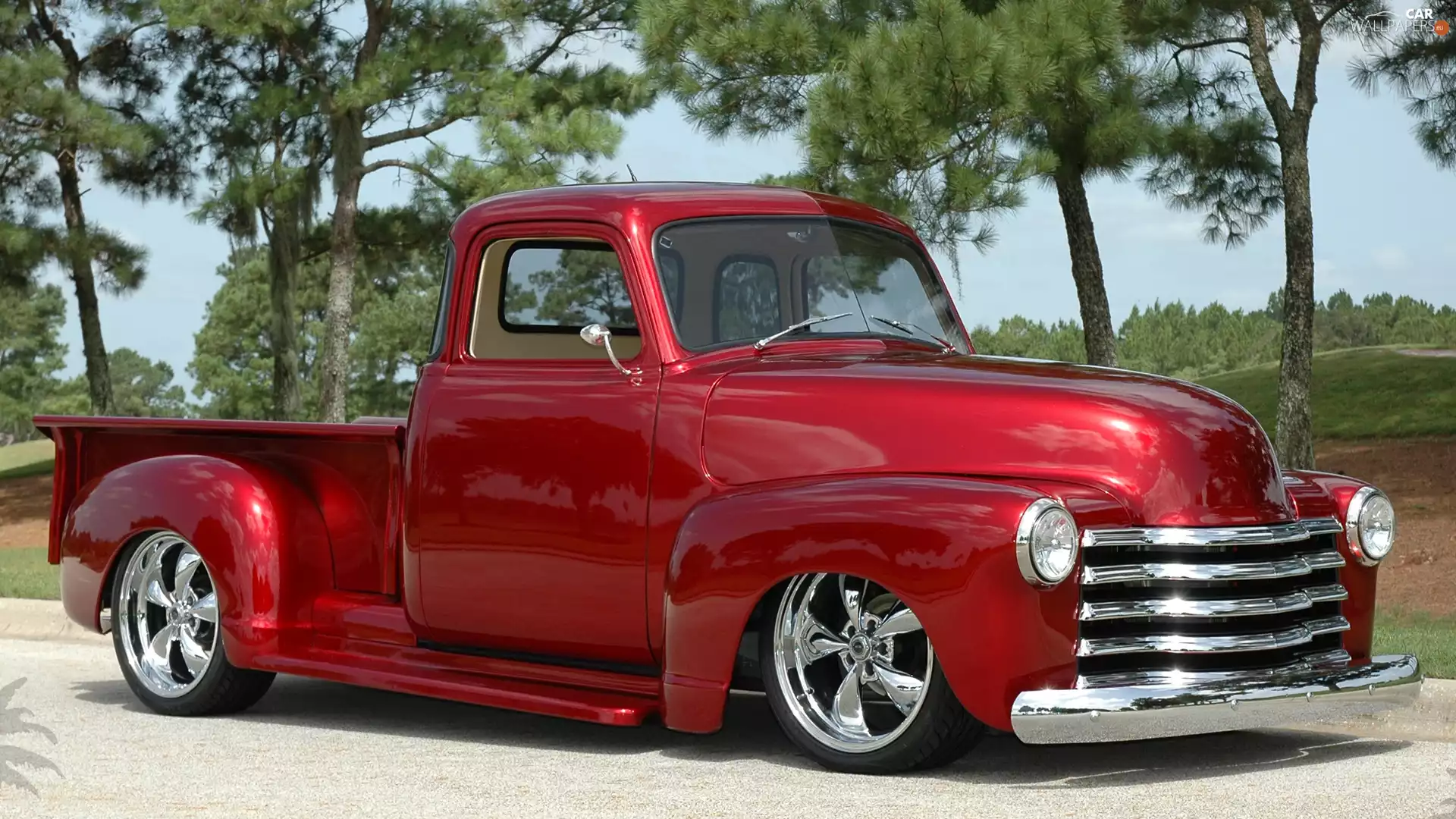Red, Pick-Up, 1949, Chevy