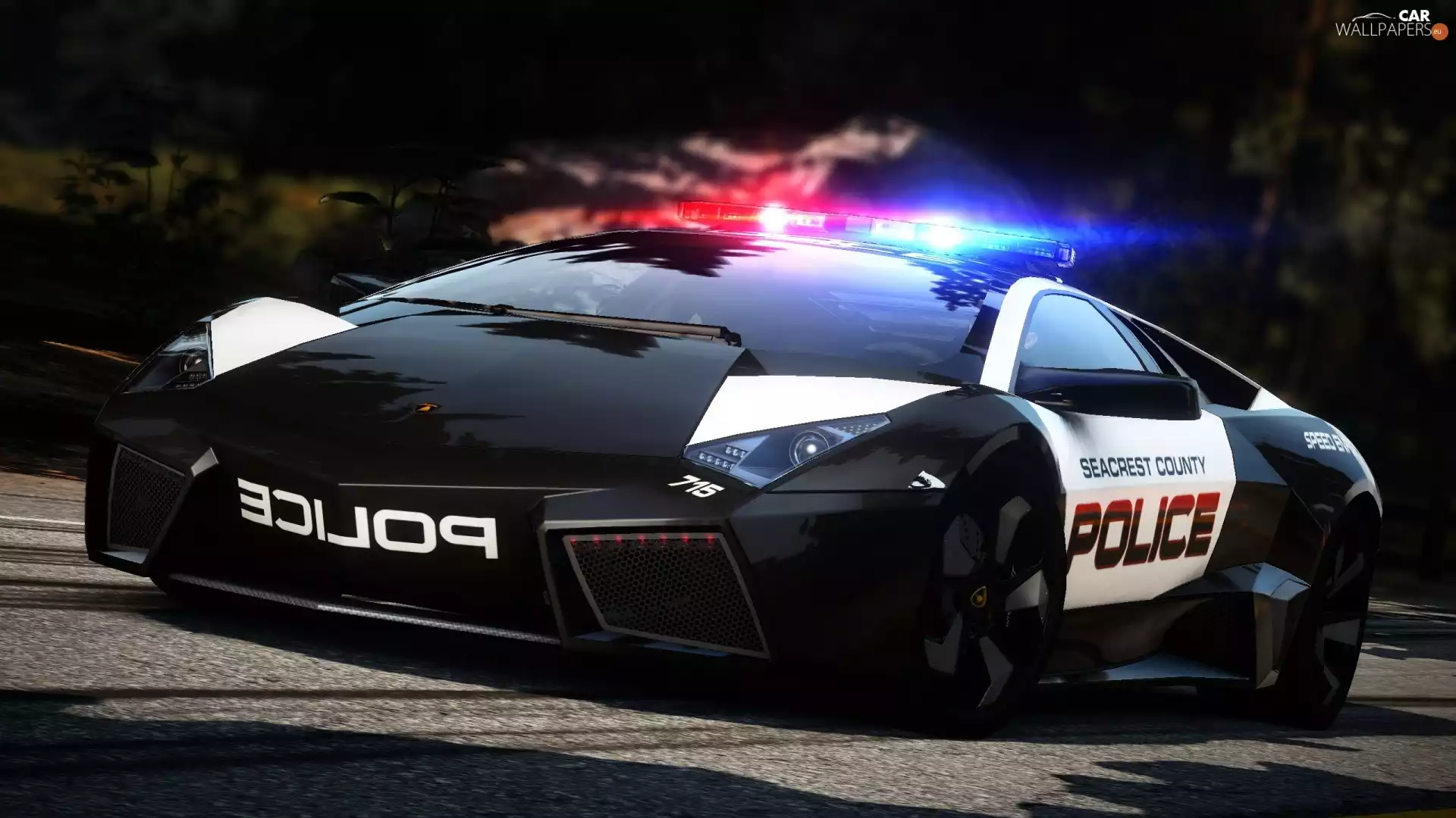 Police, Lamborghini, Aventador