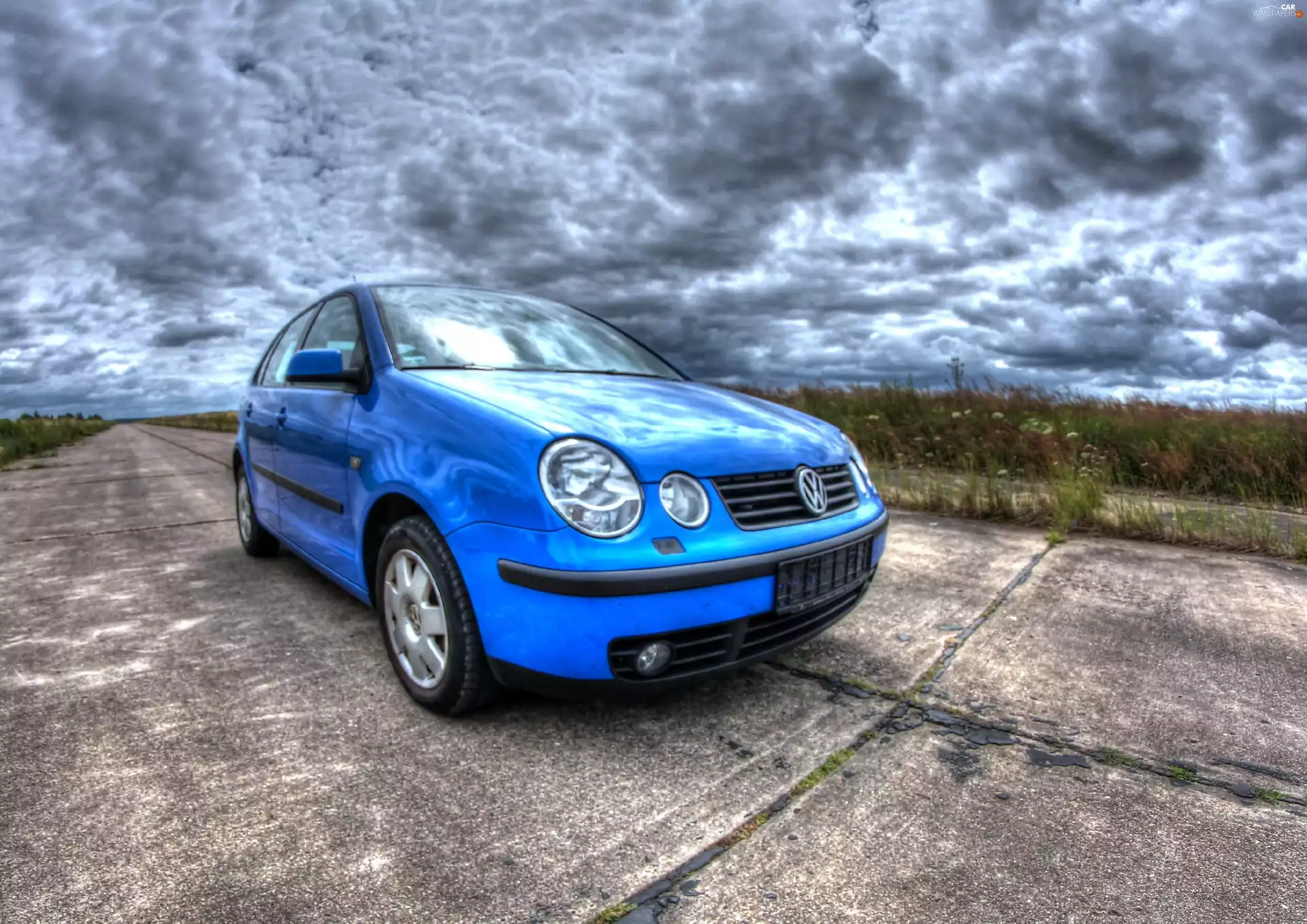 Polo, blue, Volkswagen