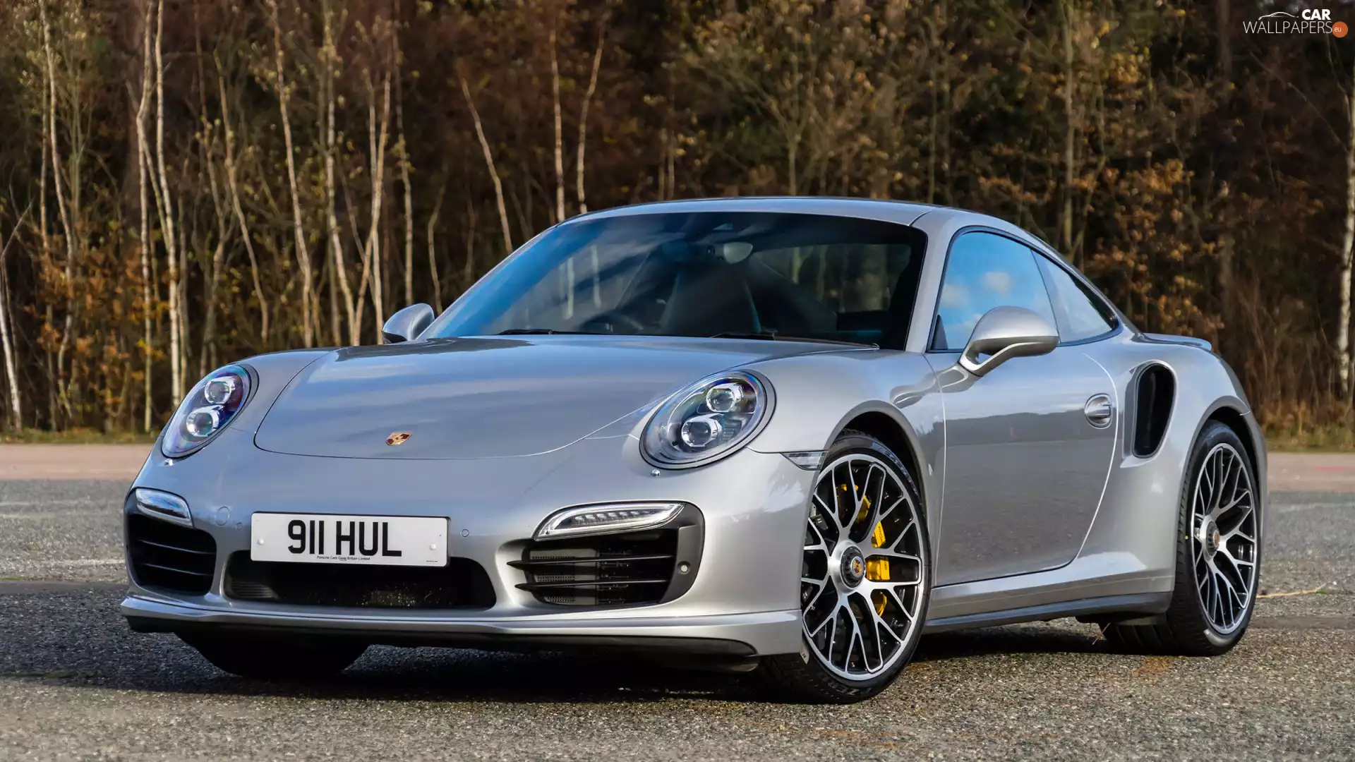 silver, Porsche 911 Turbo, coupe