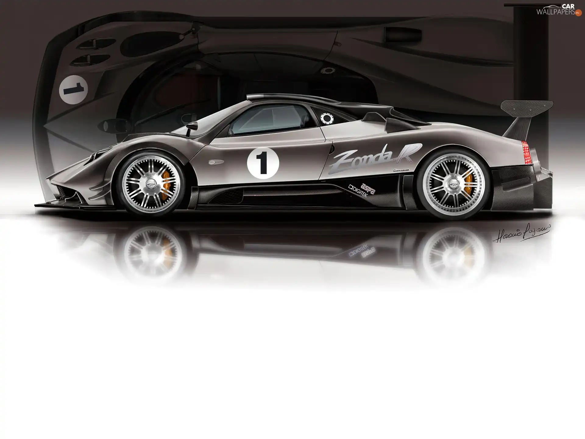 side, Pagani Zonda, profile