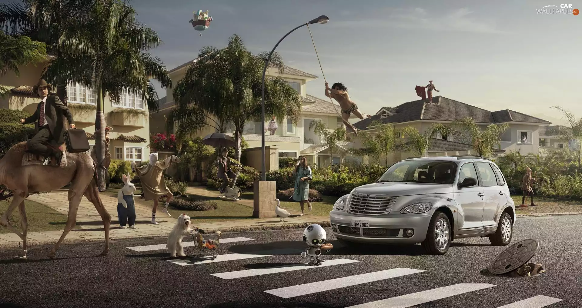Chrysler PT Cruiser, animals, Street