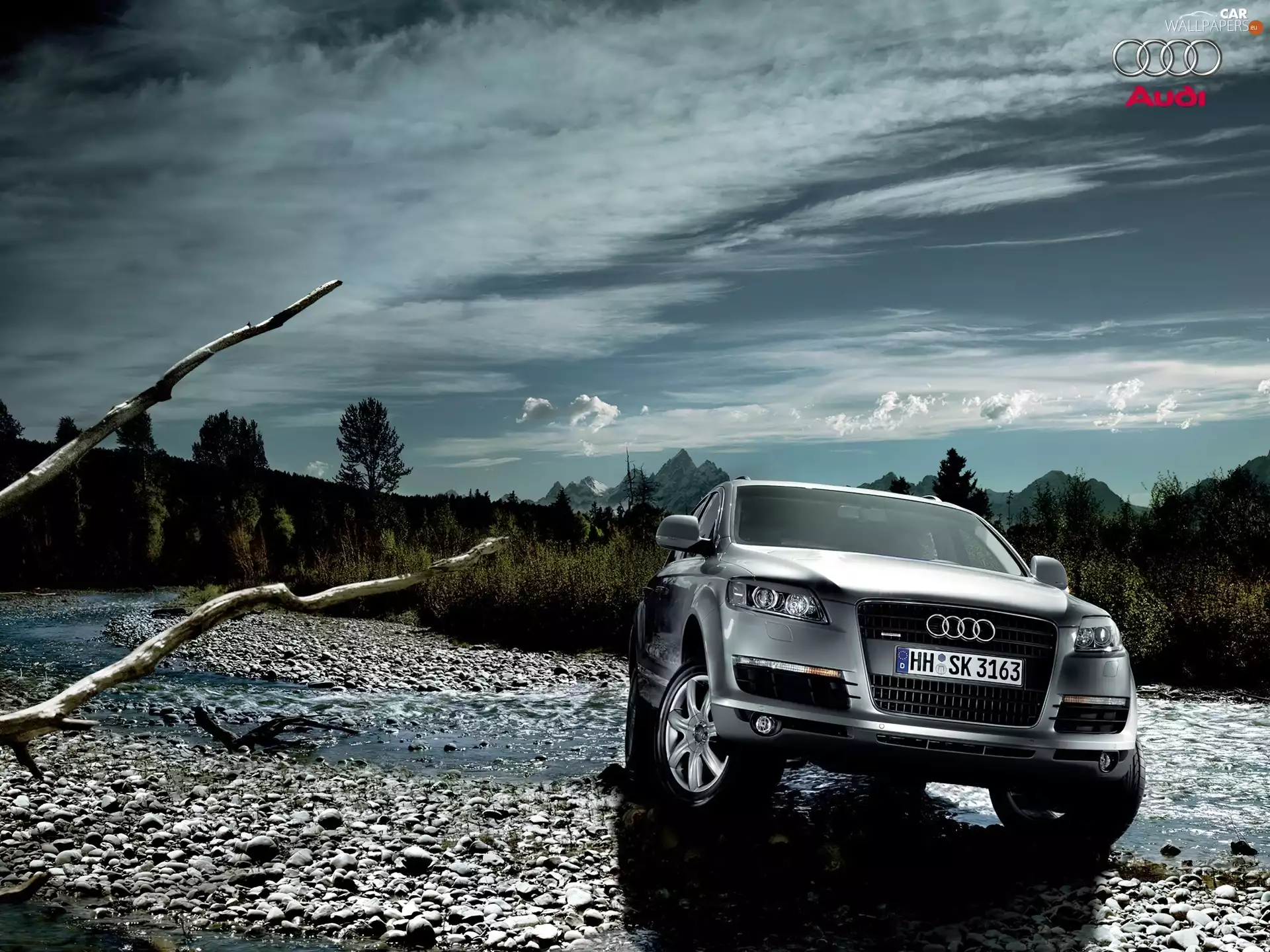 brook, Silver, Audi Q7