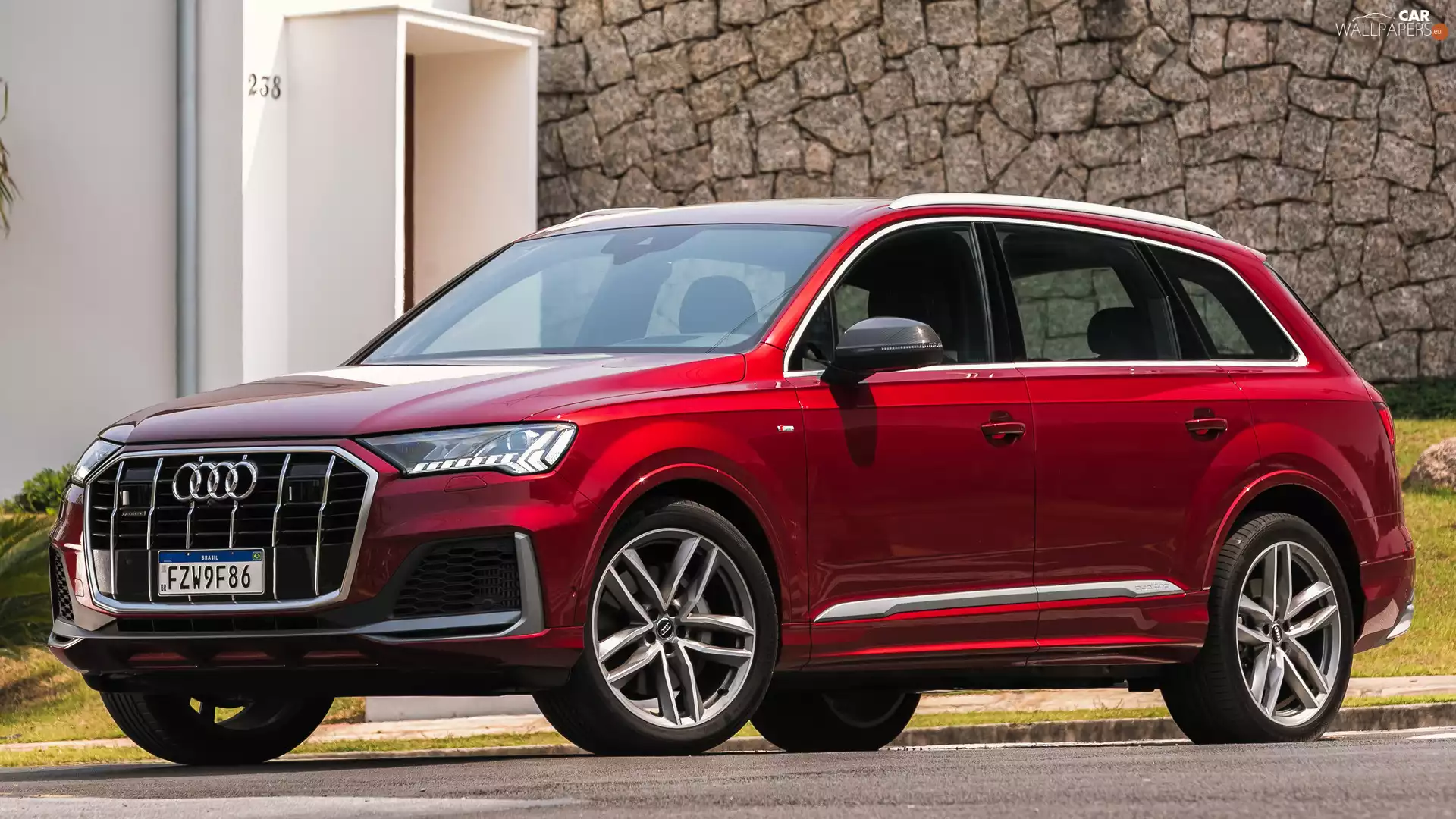 side, Red, Audi Q7