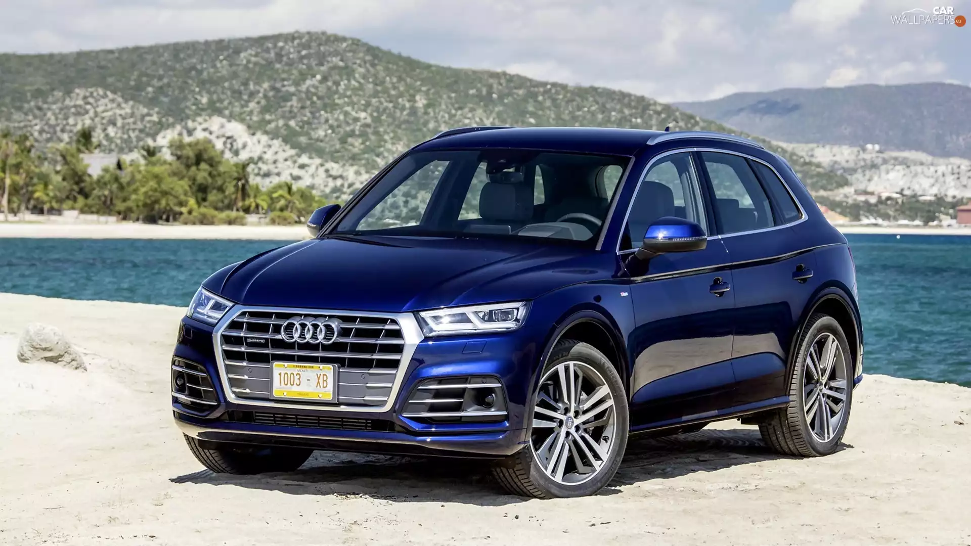 Audi Q5 TFSI Quattro, Mountains, lake, 2017