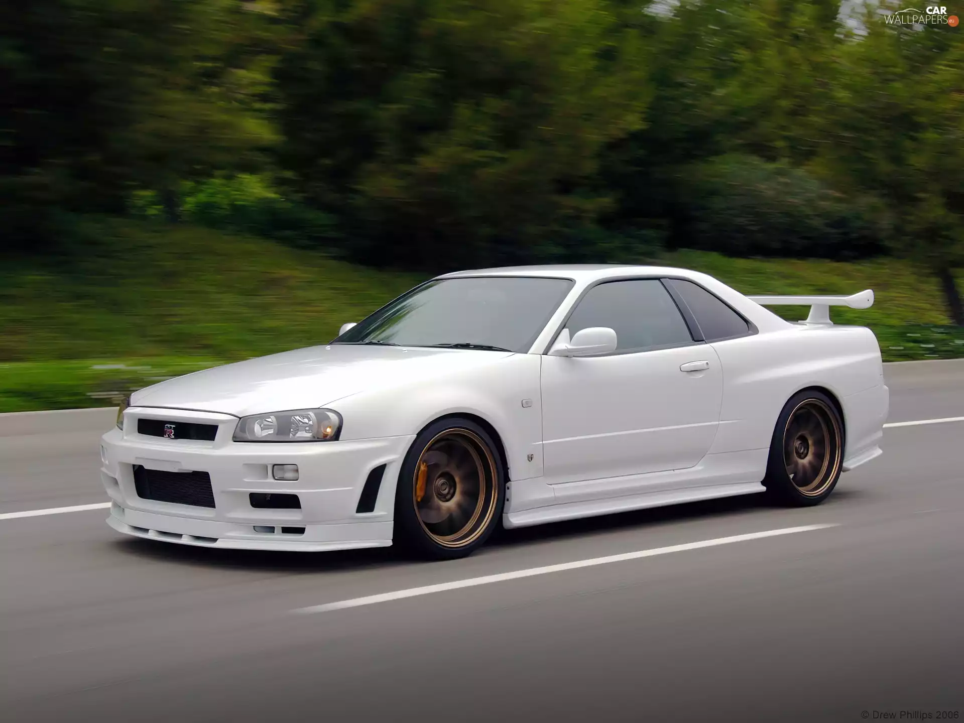 R34, White, Nissan