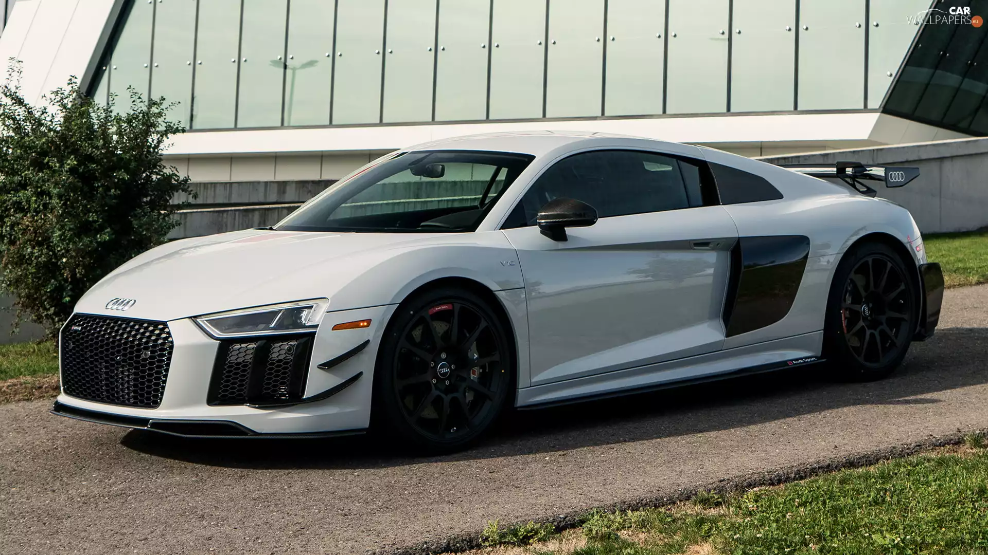 coupe, White, Audi R8