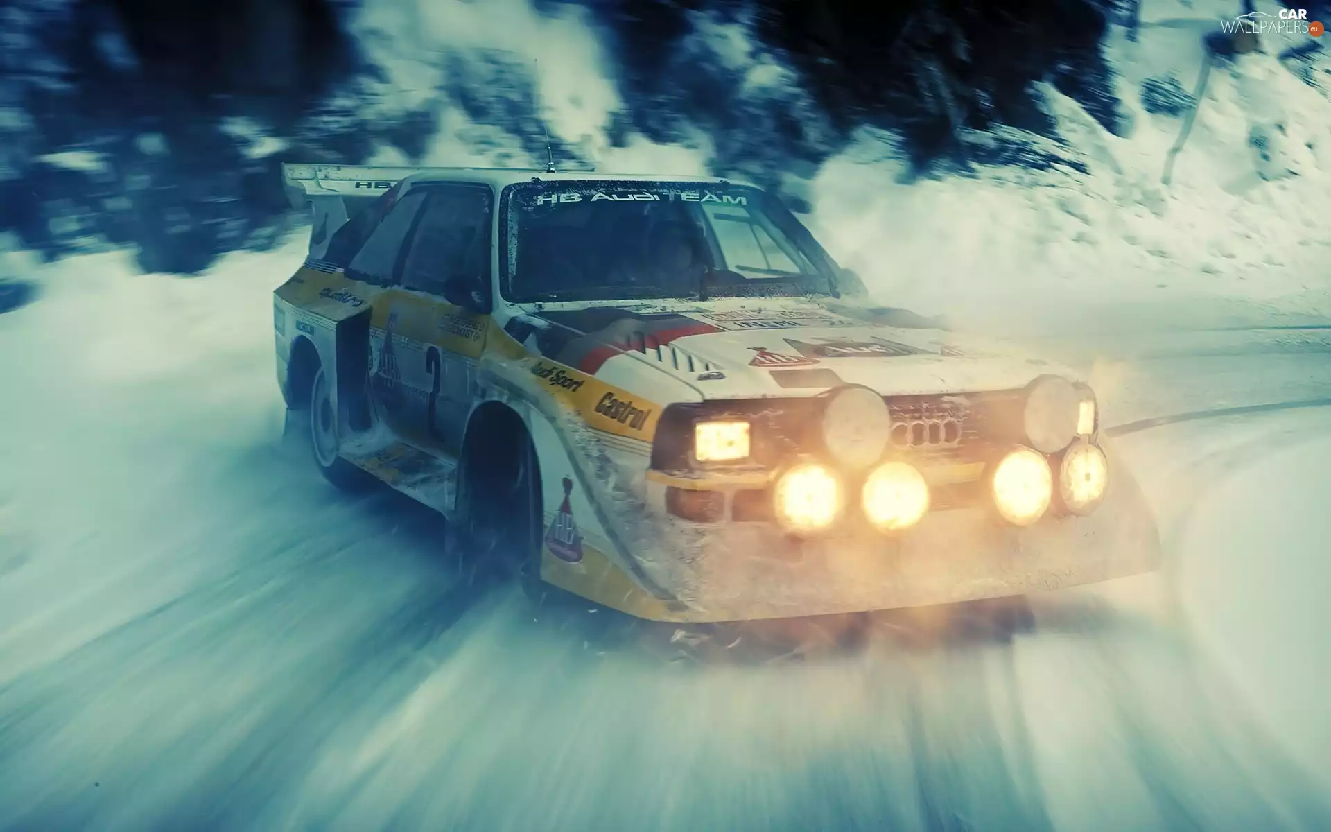 Audi Quattro, winter, rally