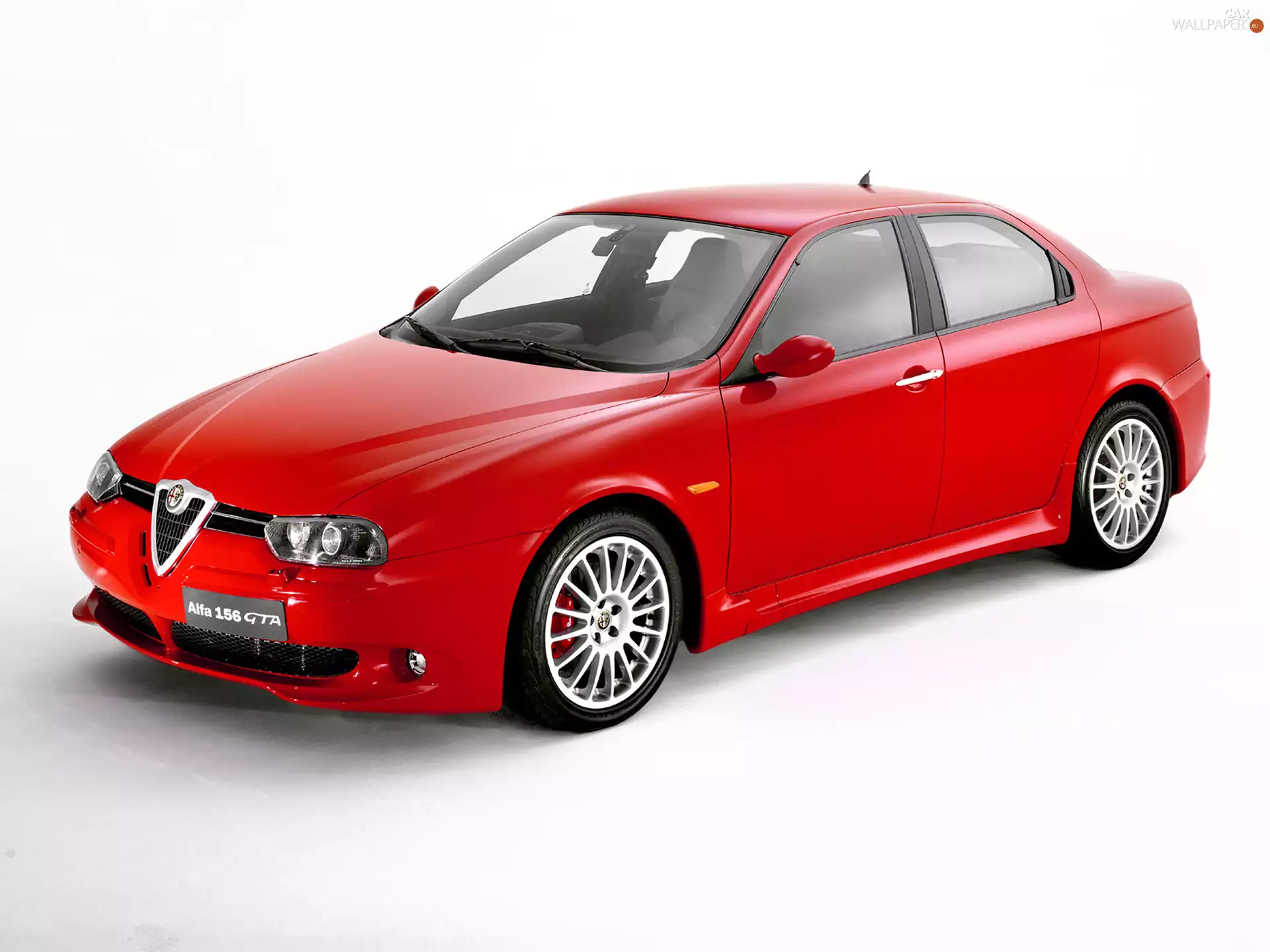 Sedan, Red, Alfa Romeo 166
