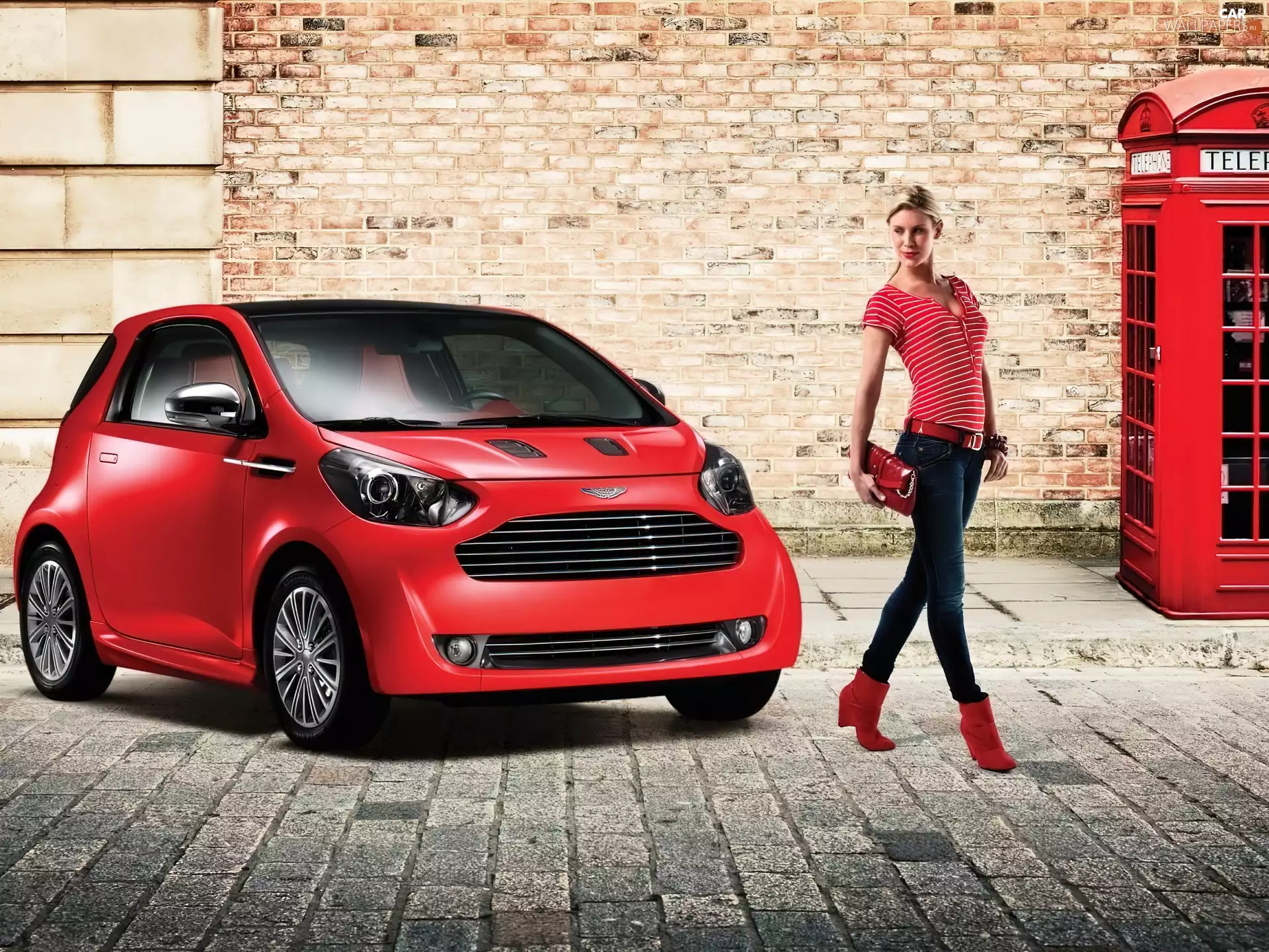Women, Red, Aston Martin Cygnet