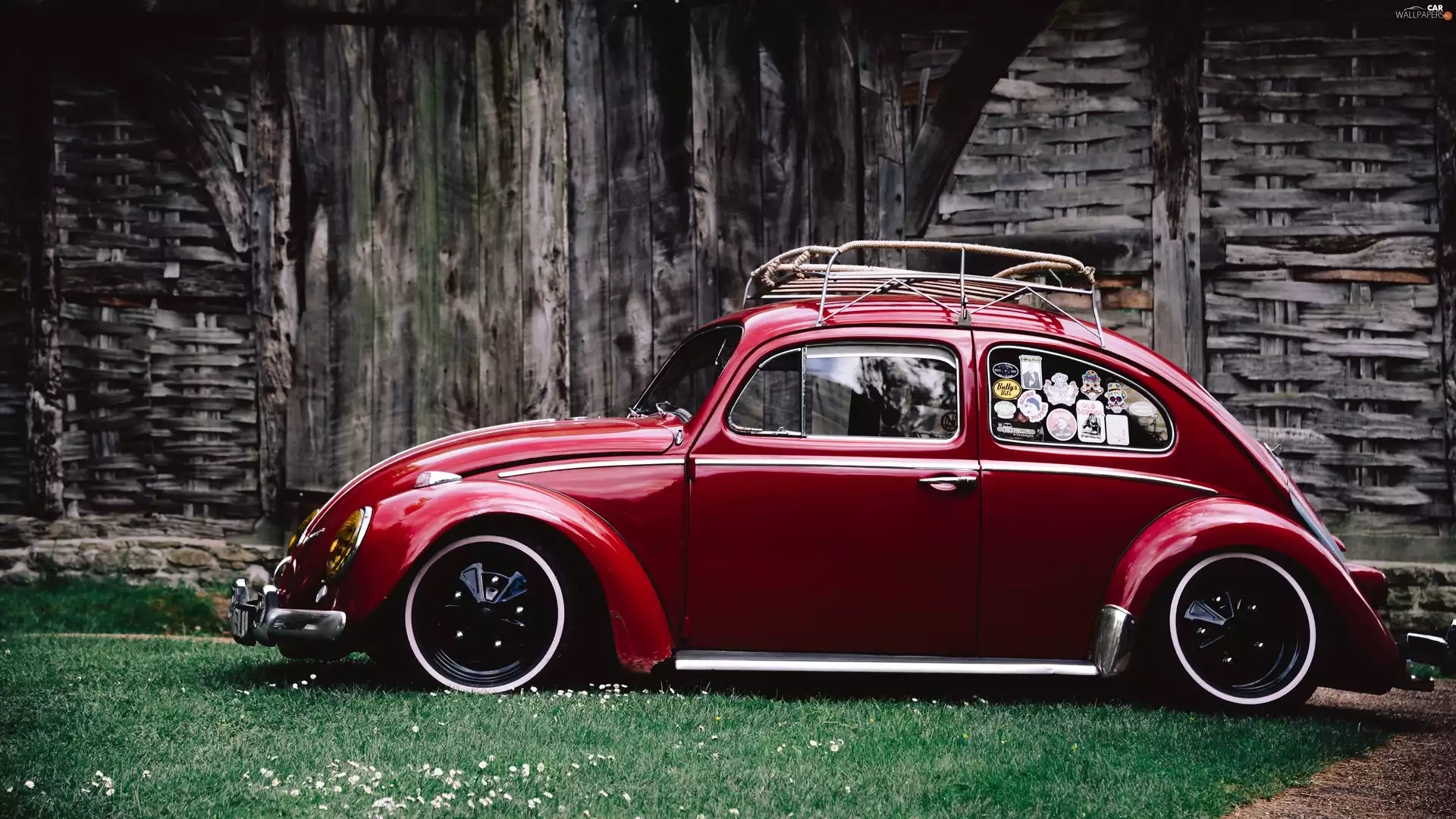 Red, Volkswagen Beetle