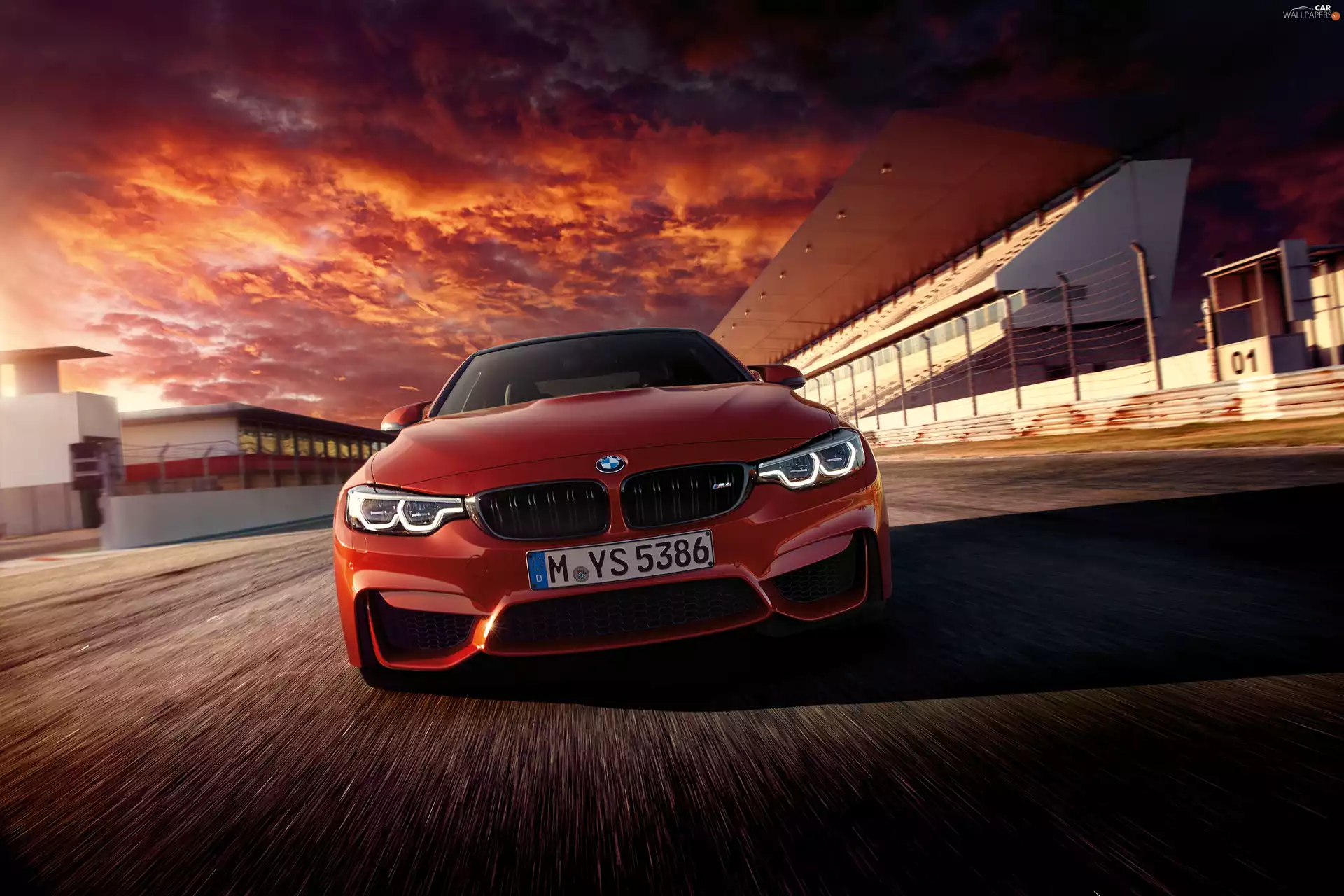 2017, Red, Bmw M4 F82