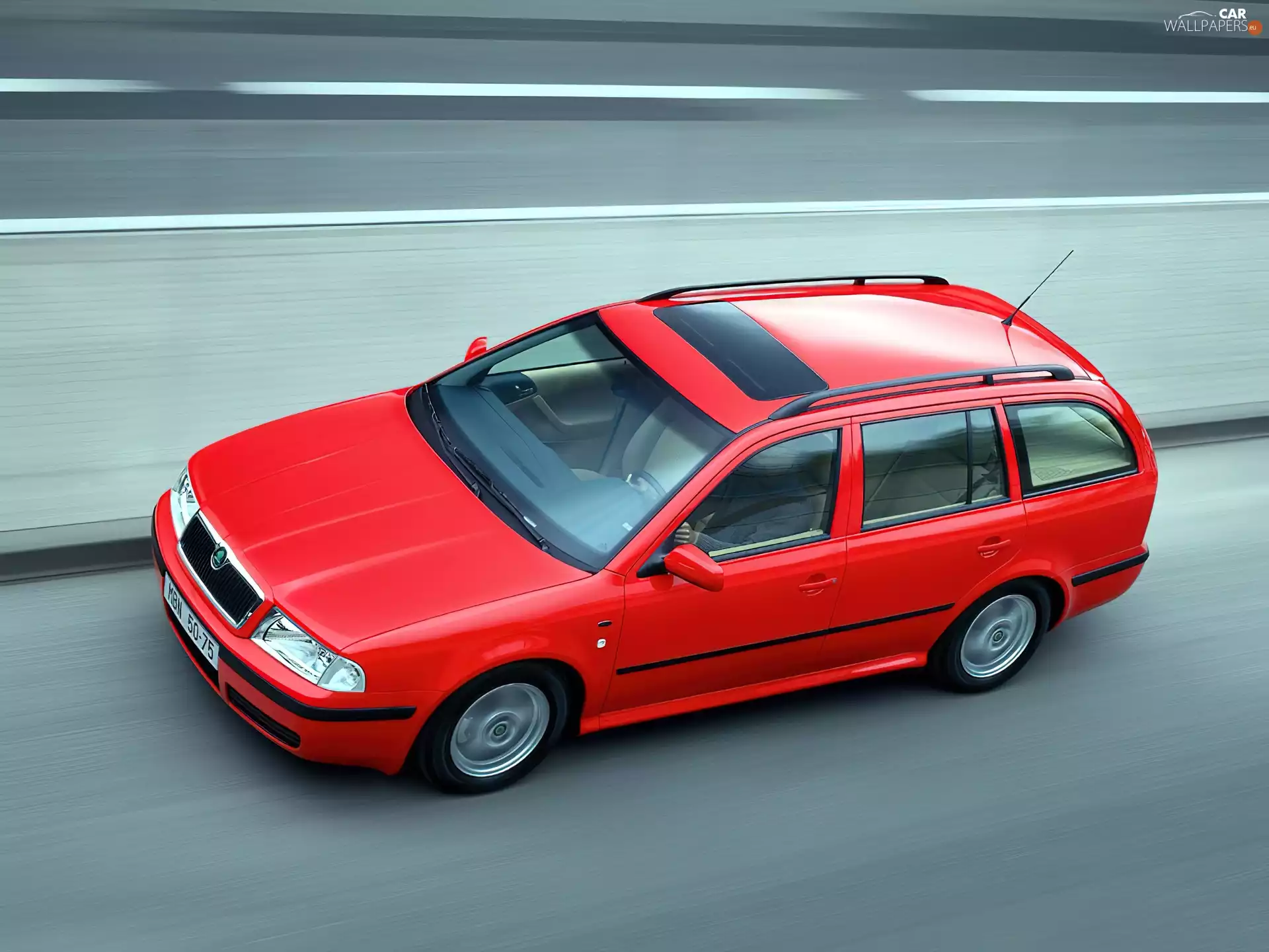 Combi, Skoda Octavia, Red