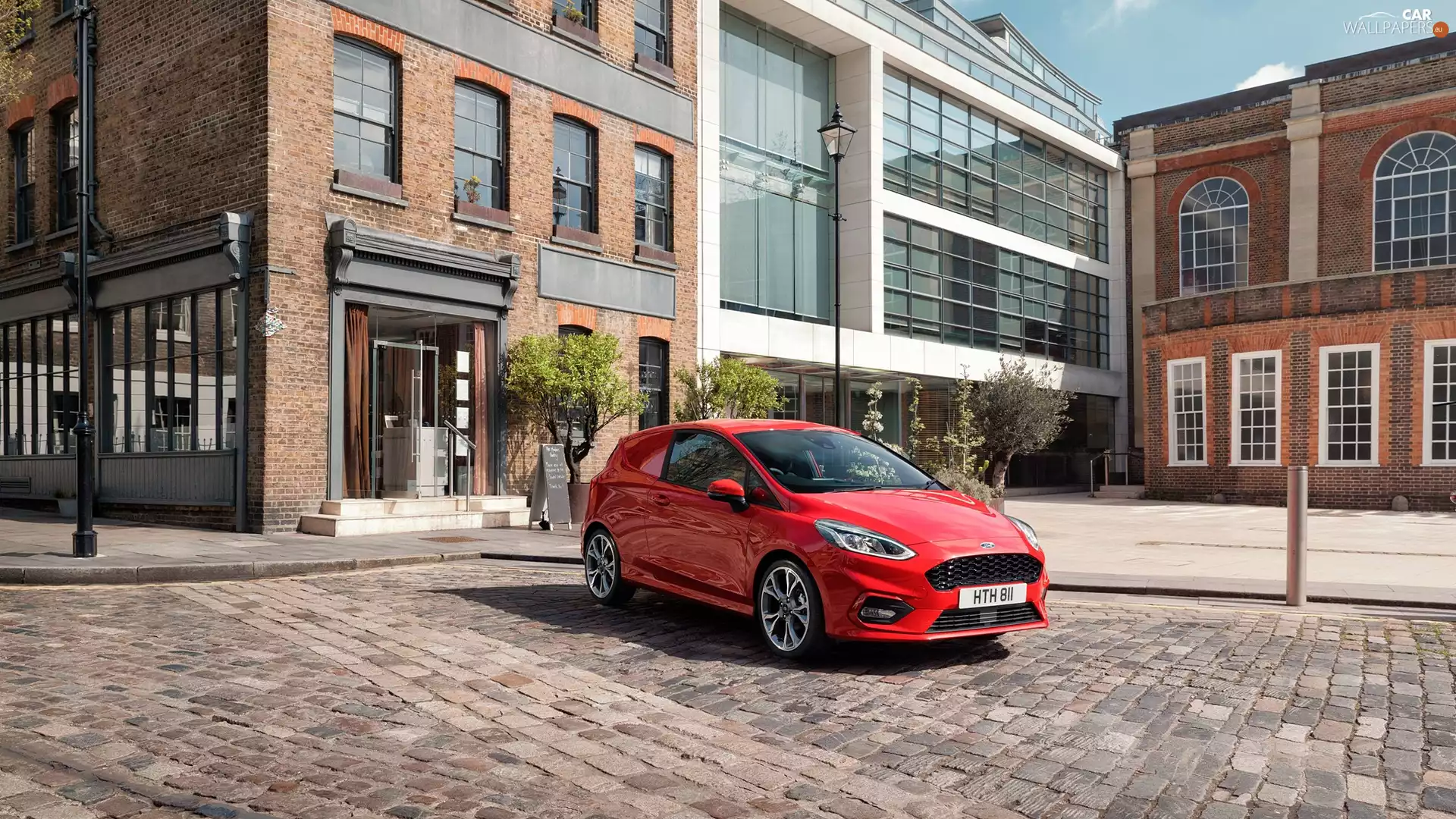 Houses, Red, Ford Fiesta Van