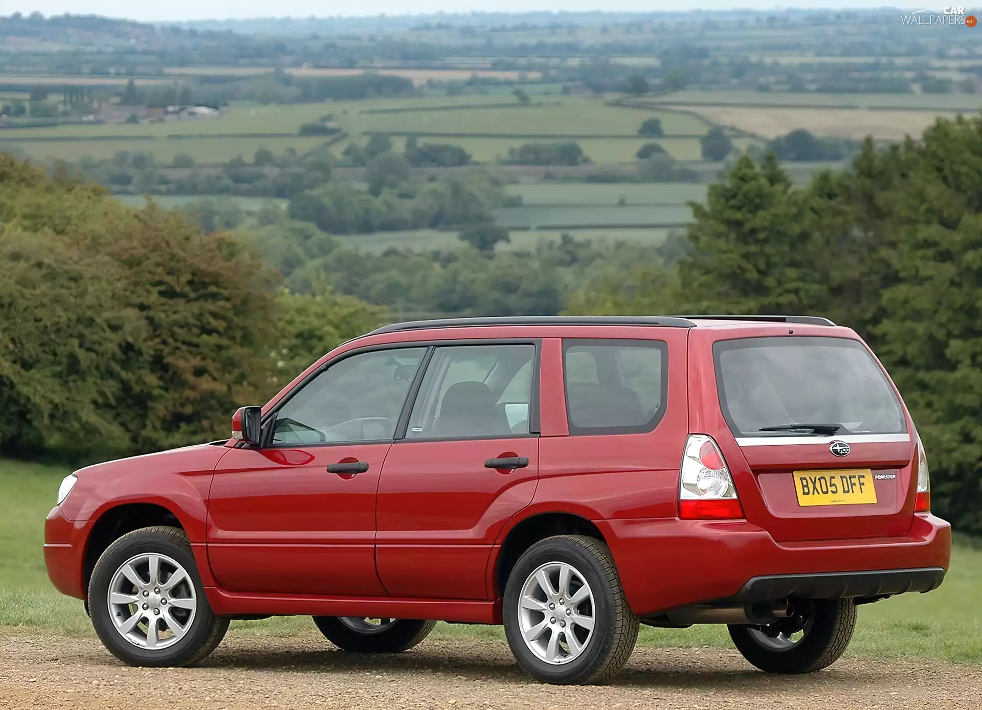 Red, Subaru Forester
