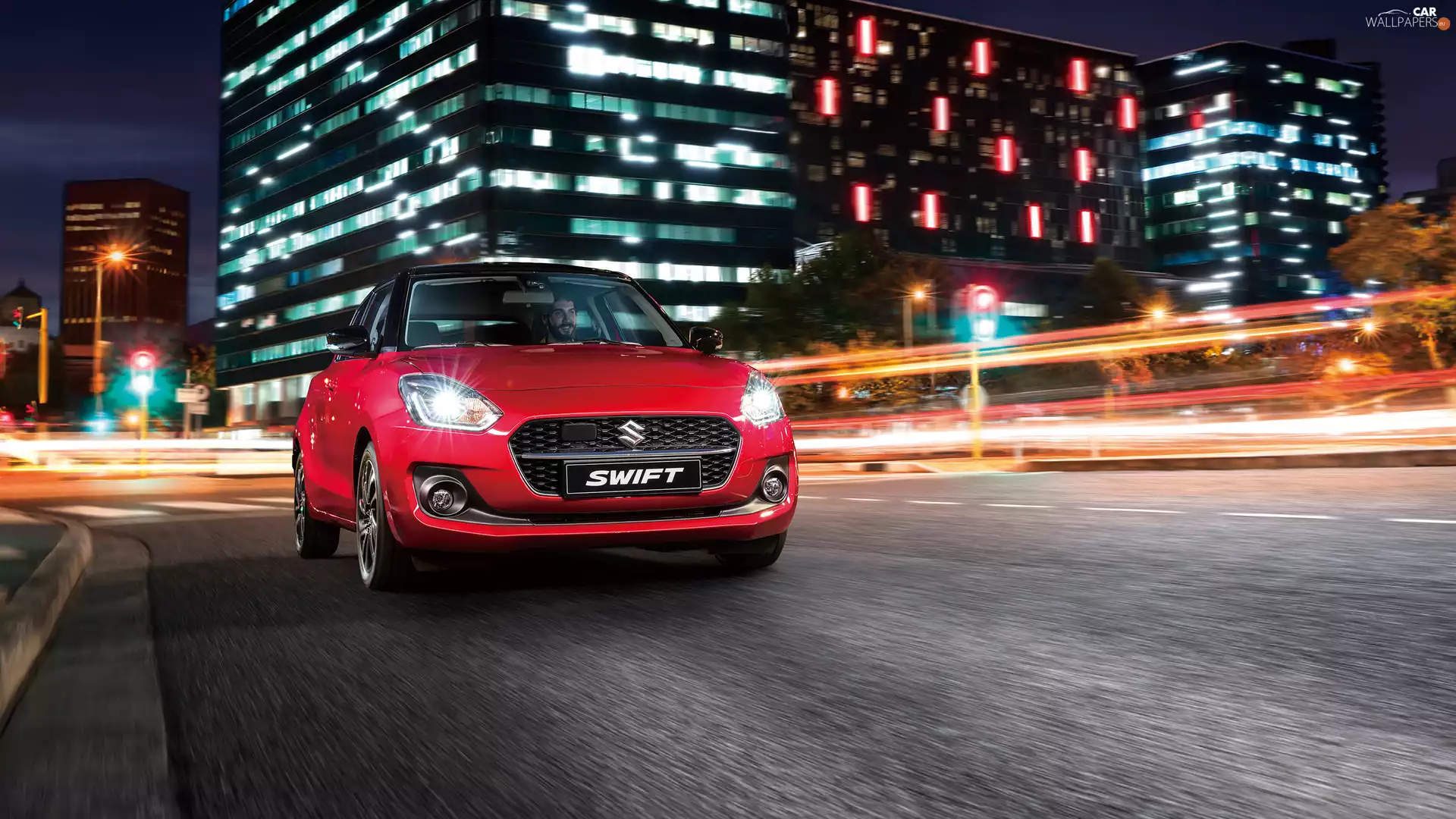 Front, Suzuki Swift, Red