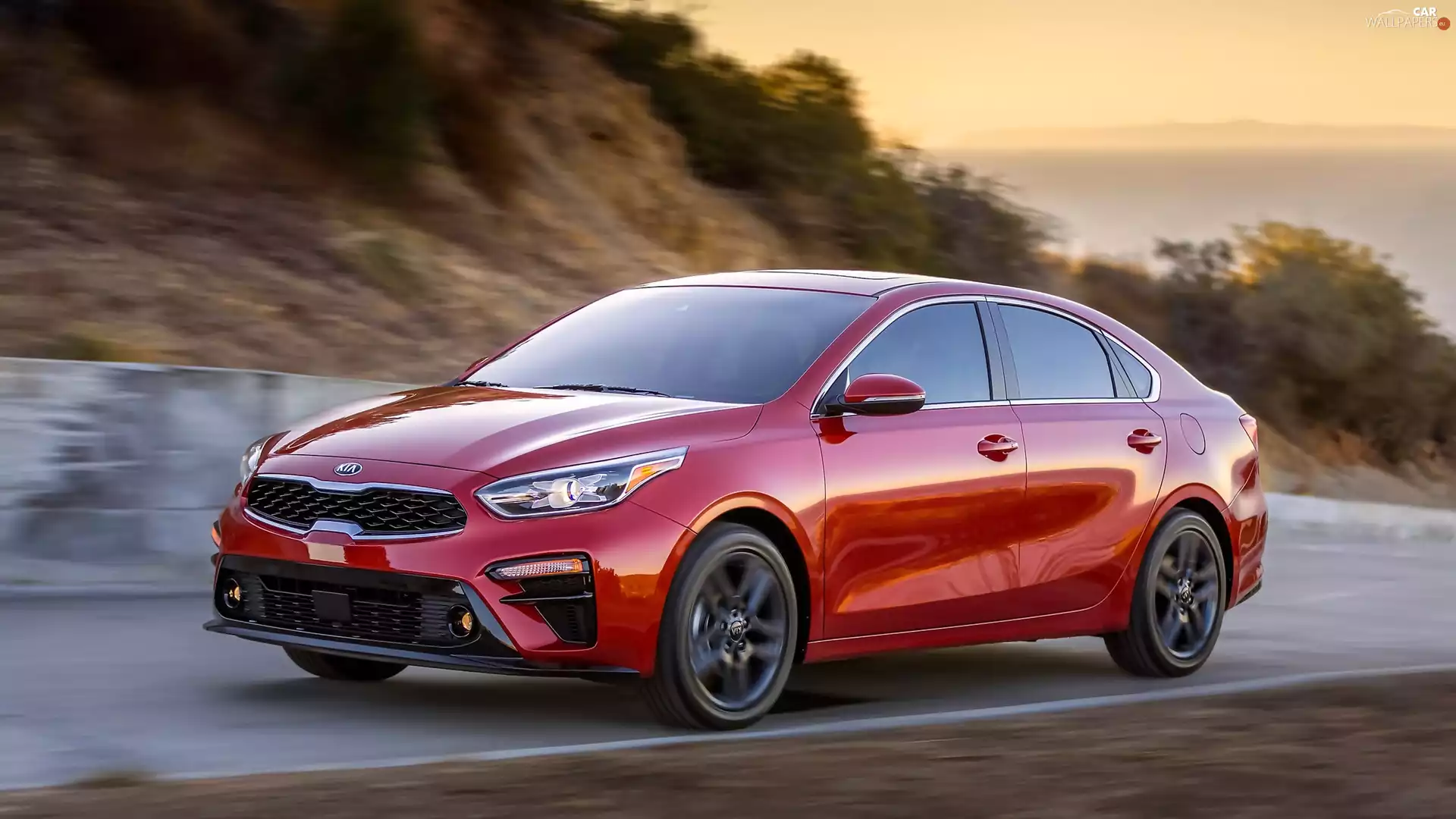 2019, red hot, Kia Forte