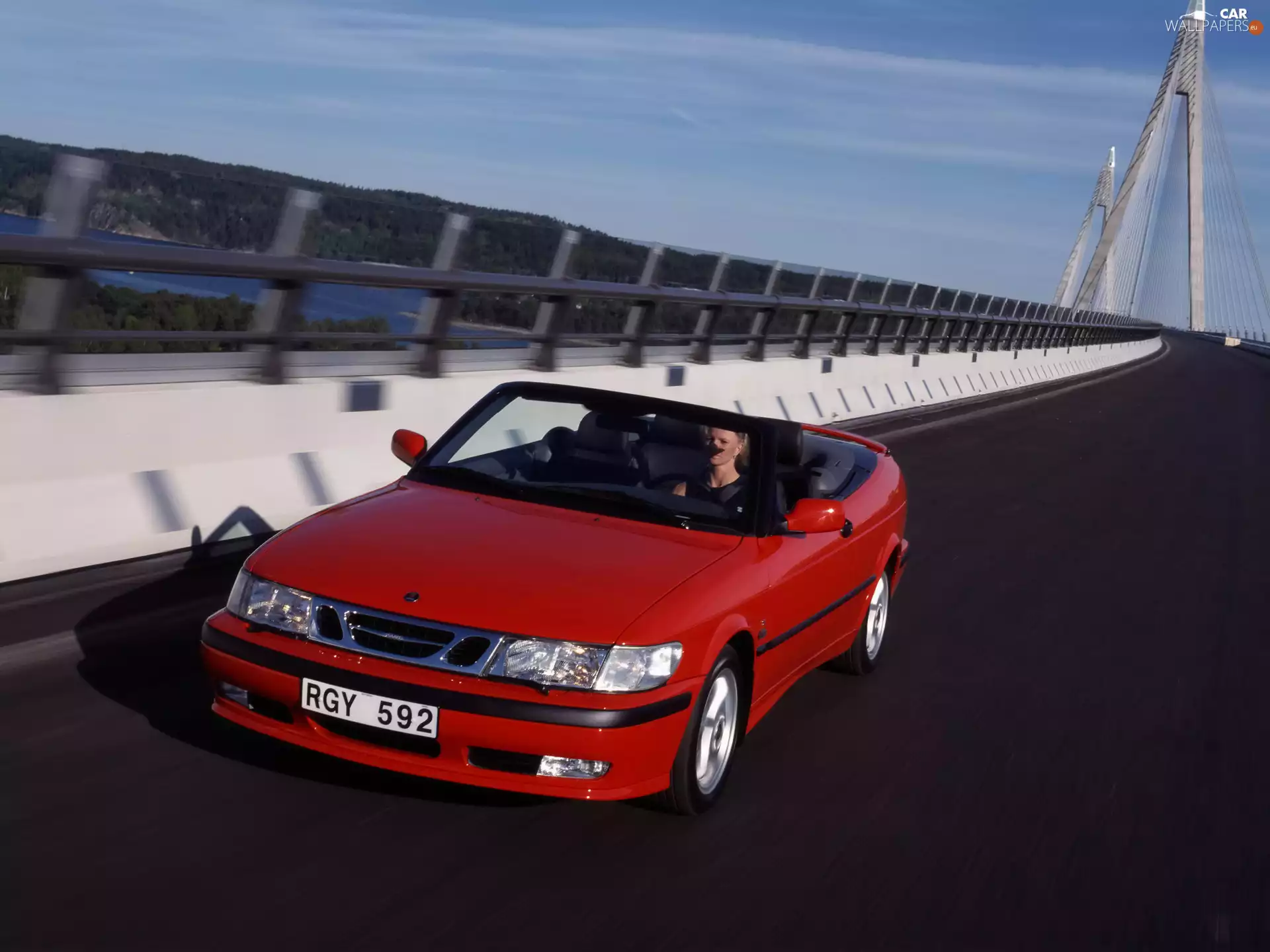 Cabrio, Red, Saab 9-3