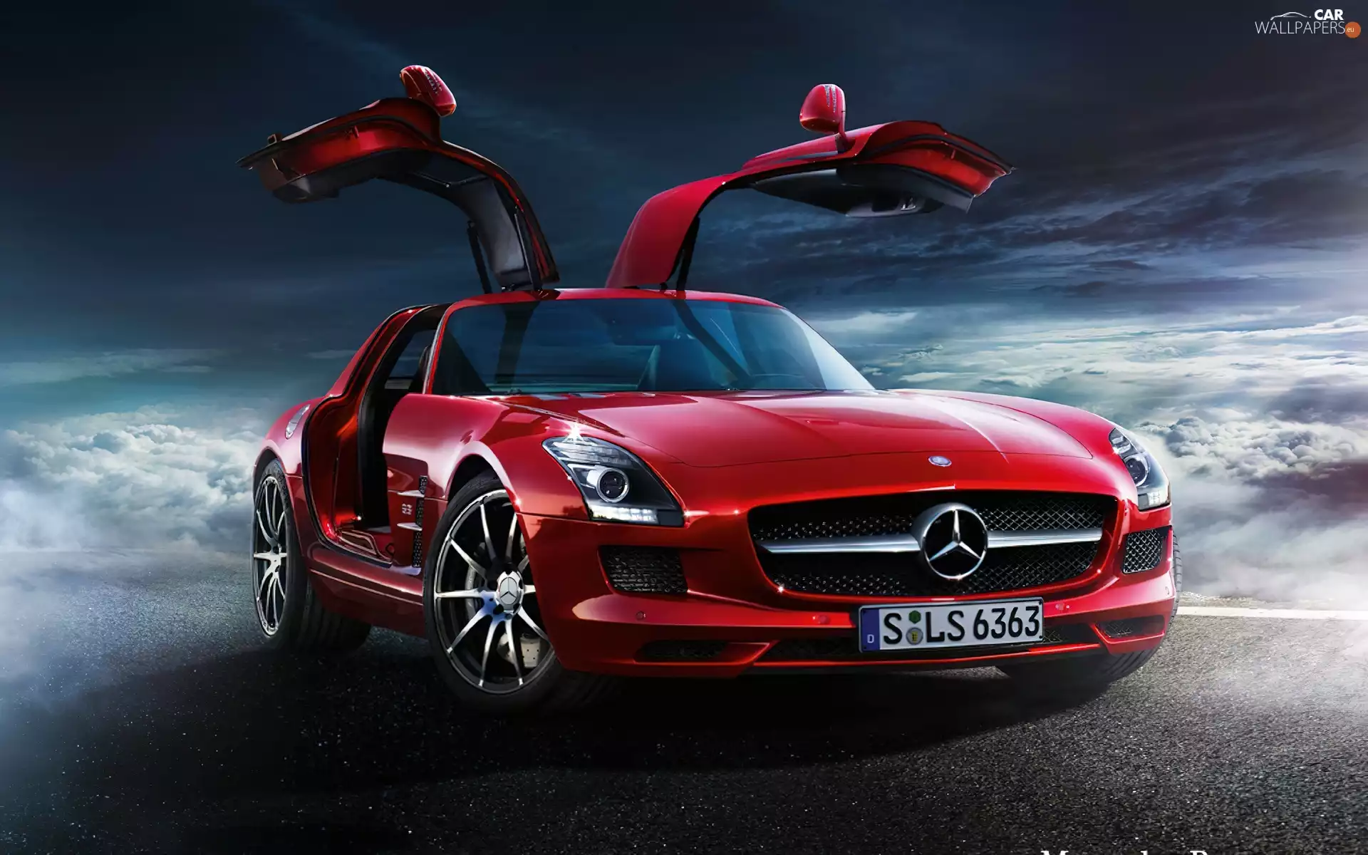 Red, Mercedes SLS