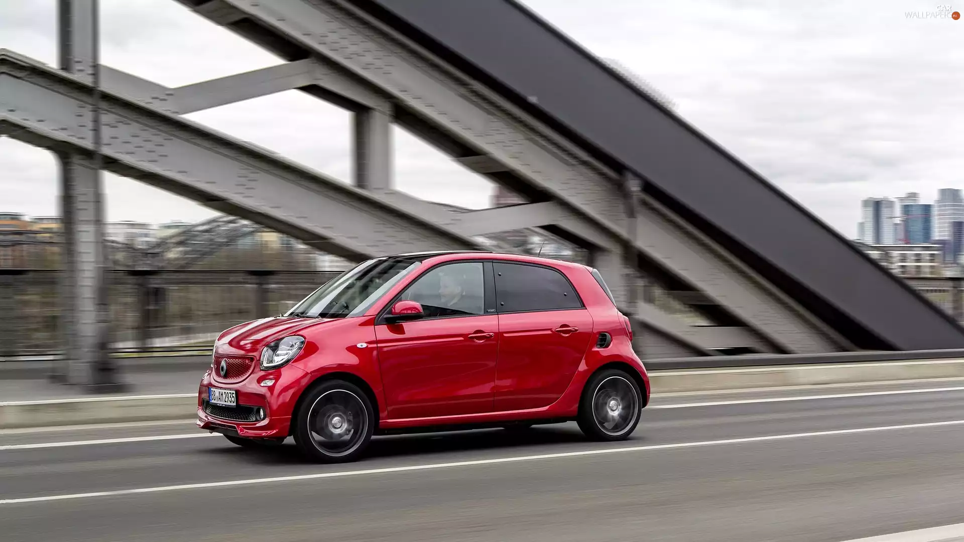 2017, Red, Smart Forfour Brabus