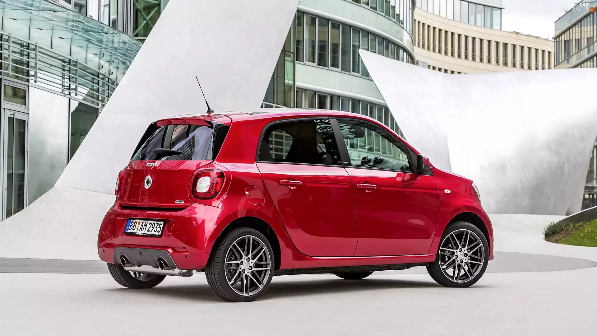 2017, Red, Smart Forfour Brabus